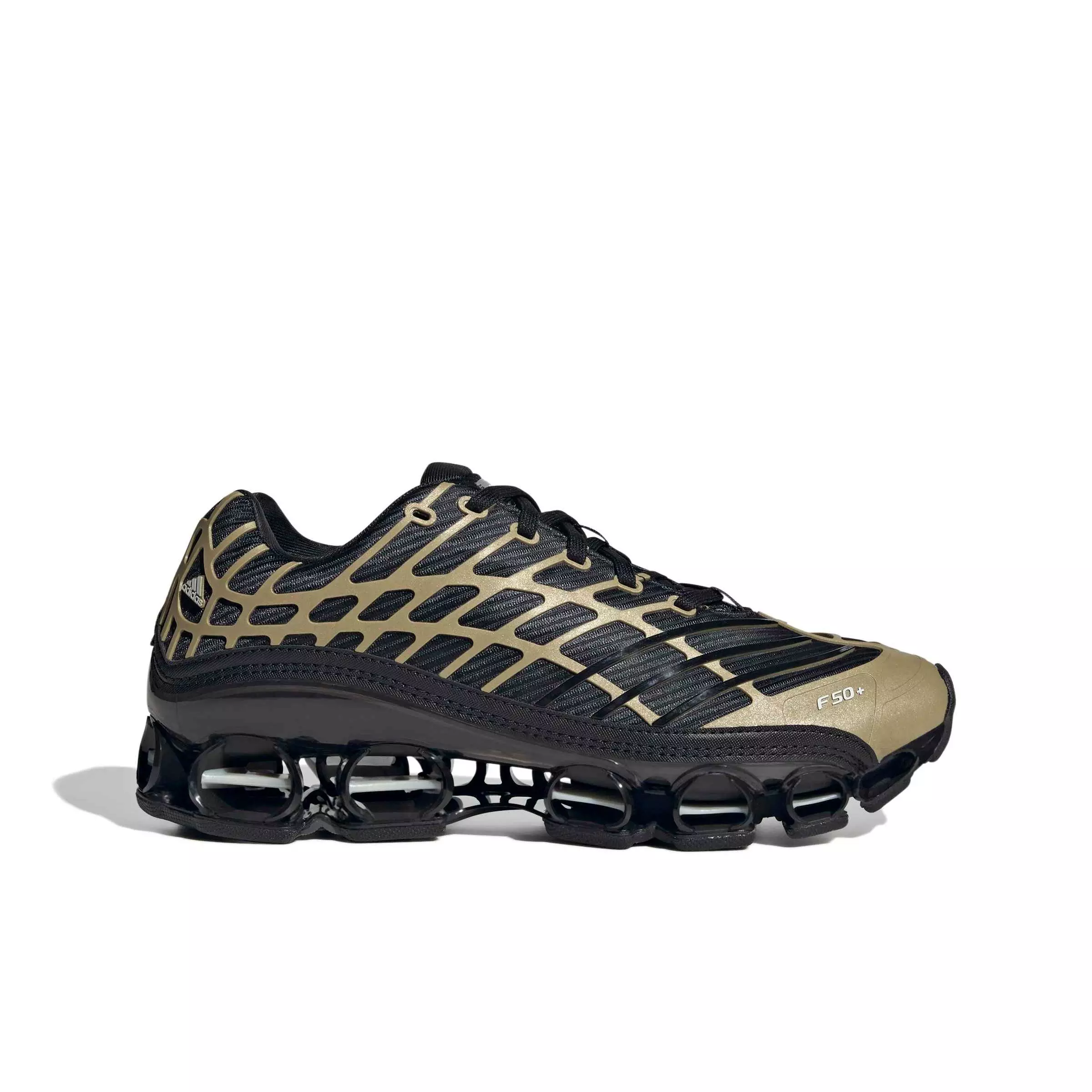 adidas Originals Megaride F50 "Core Black/Core Black/Thermal Chrome" Men's Shoe - BLACK/BLACK/CHROME