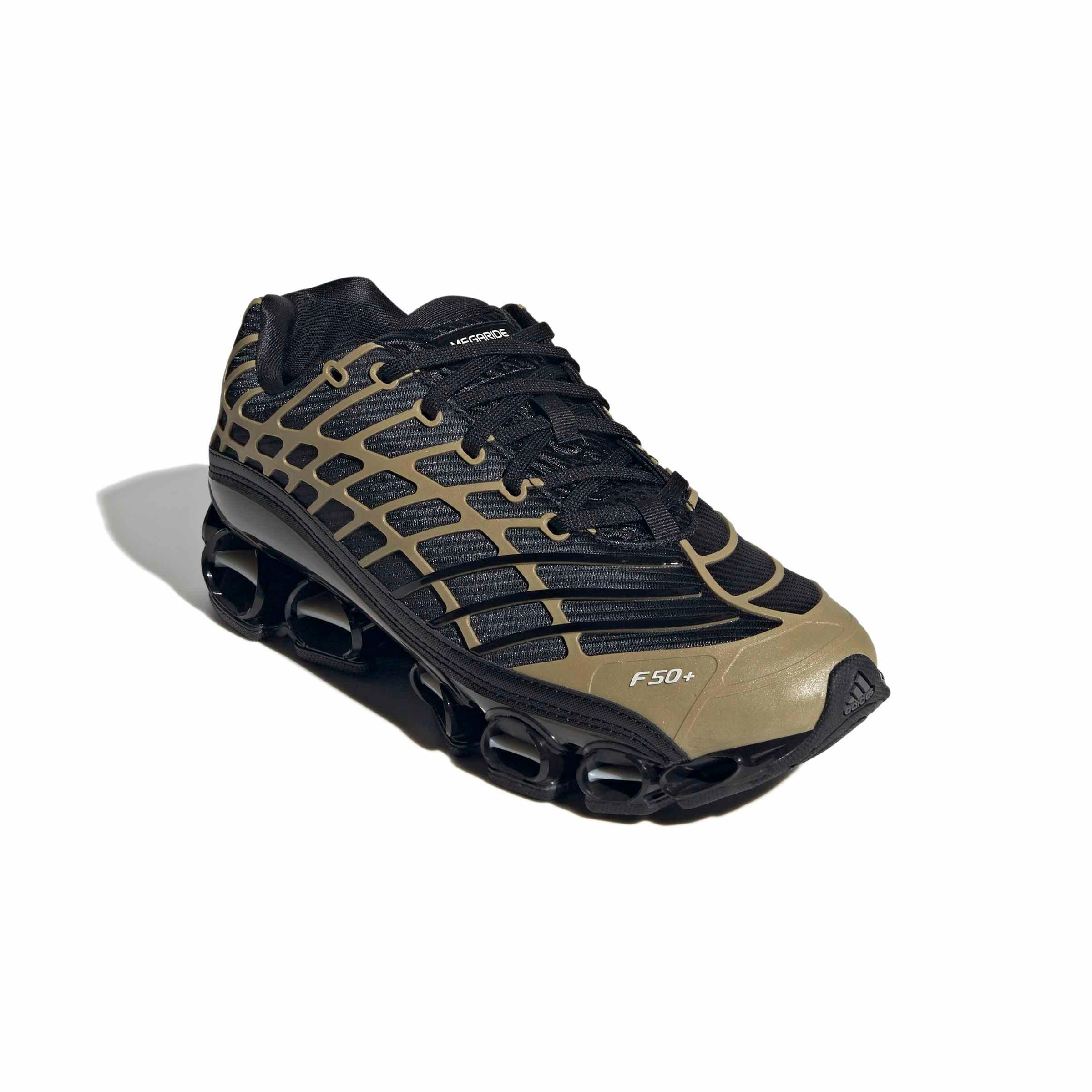 adidas Originals Megaride F50 "Core Black/Core Black/Thermal Chrome" Men's Shoe - BLACK/BLACK/CHROME