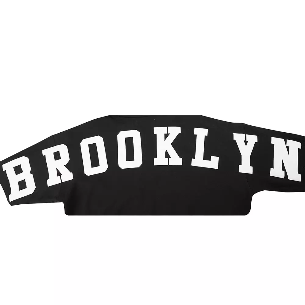 Pro Standard Men's NBA Brooklyn Nets Wingspan Drop Shoulder Fleece Hoodie - BLACK