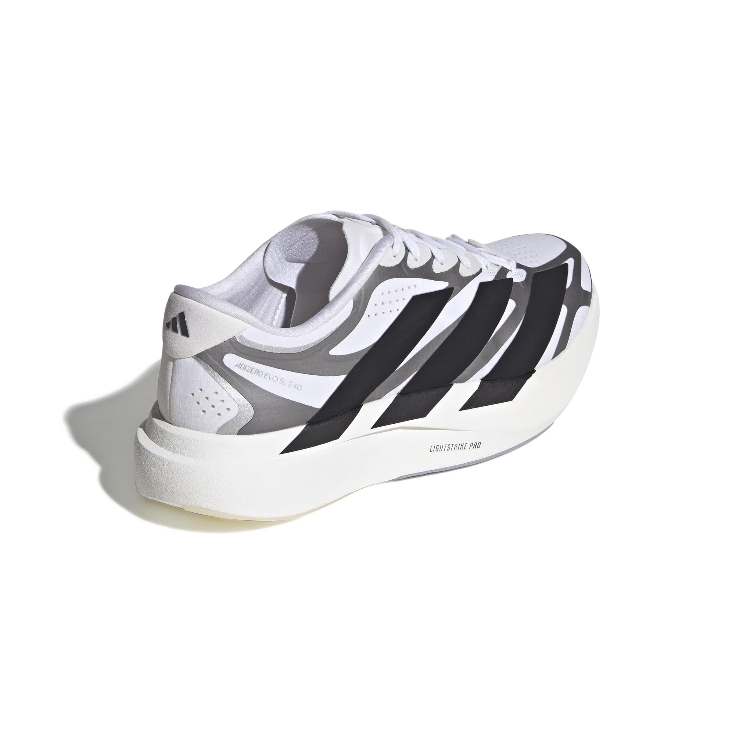 adidas Adizero EVO SL EXO "Ftwr White/Core Black/Iron Metallic" Men's Running Shoe - WHITE/BLACK/IRON
