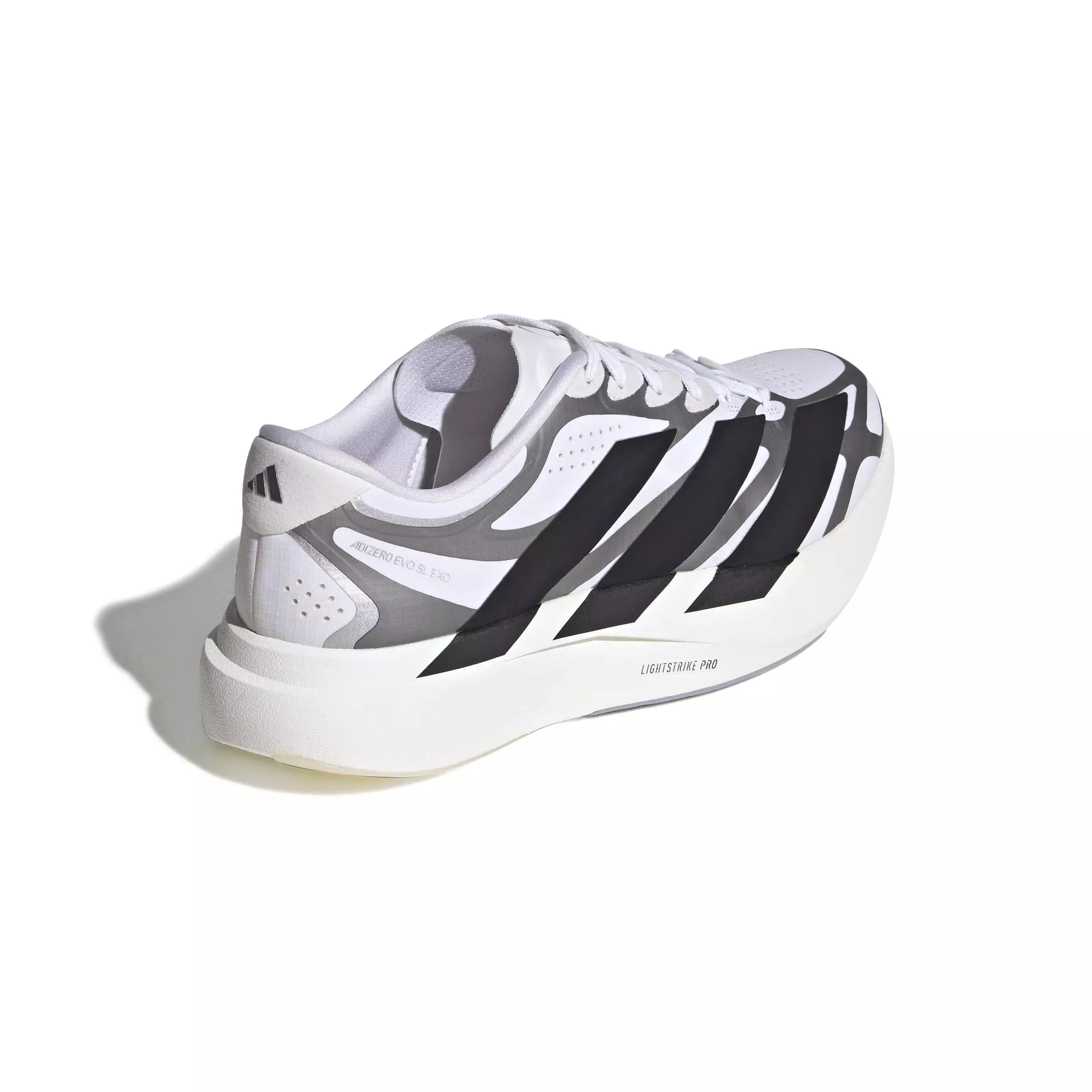 adidas Adizero EVO SL EXO "Ftwr White/Core Black/Iron Metallic" Men's Running Shoe - WHITE/BLACK/IRON