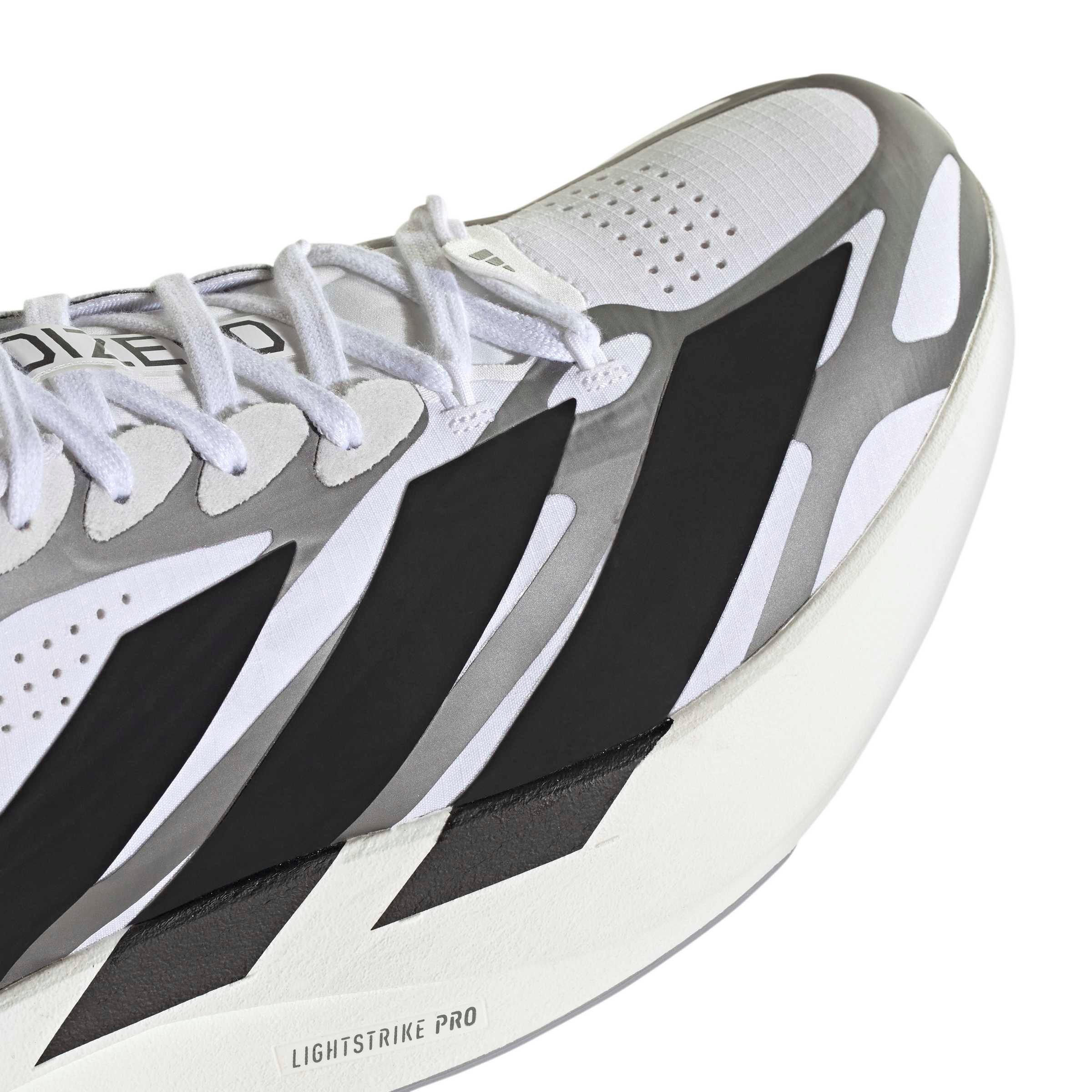adidas Adizero EVO SL EXO "Ftwr White/Core Black/Iron Metallic" Men's Running Shoe - WHITE/BLACK/IRON