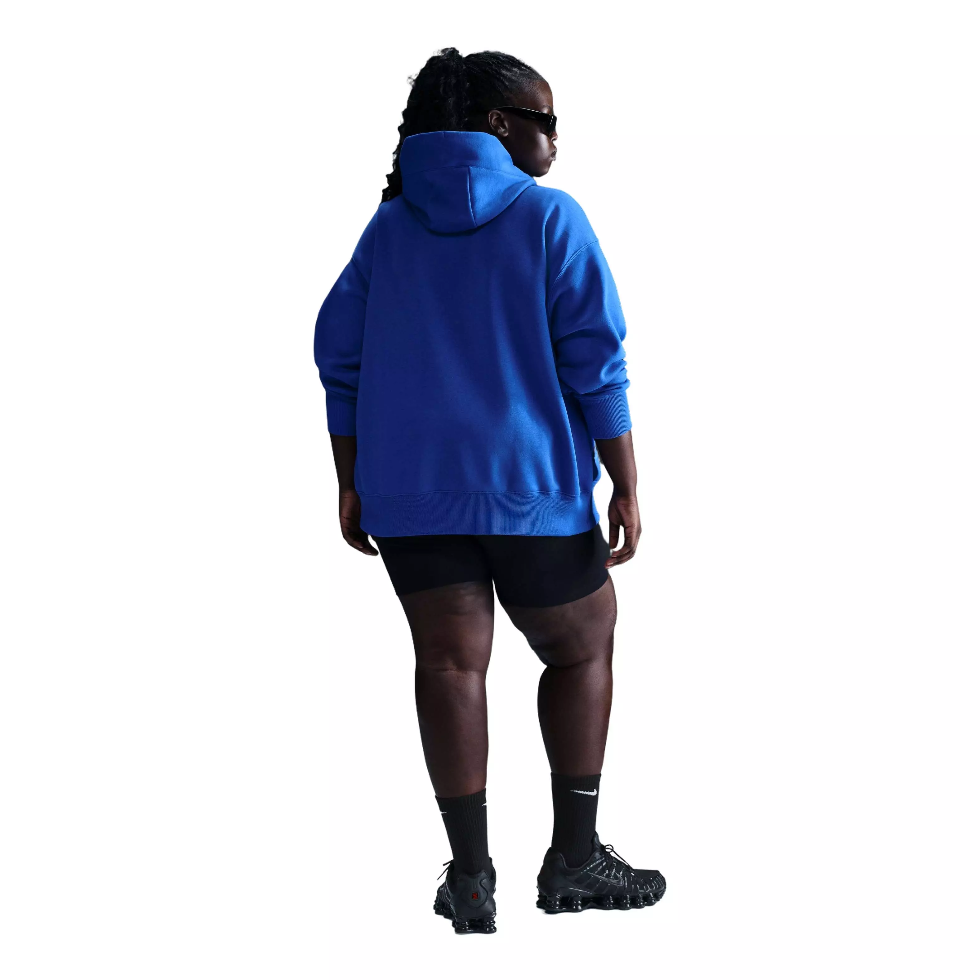 Nike Women's Sportswear Phoenix Fleece Pullover Oversized Hoodie - Blue - BLUE