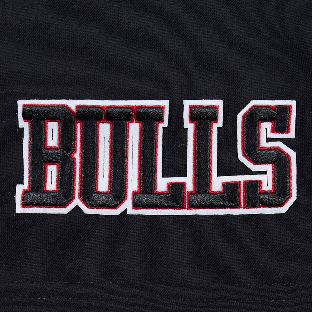 Pro Standard Men's NBA Chicago Bulls Wingspan Cotton Jersey Drop Shoulder Tee -Black - BLACK Thumbnail View 6