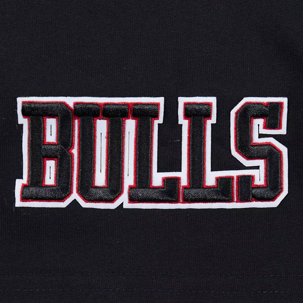 Pro Standard Men's NBA Chicago Bulls Wingspan Cotton Jersey Drop Shoulder Tee -Black - BLACK