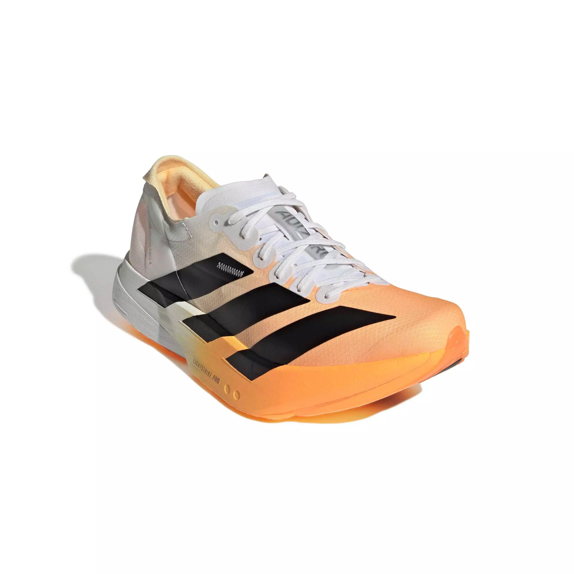 adidas Adizero Adios Pro 4 "Lucid Tangerine/Core Black/Crystal White" Men's Running Shoe - TANGERINE/BLACK/WHITE