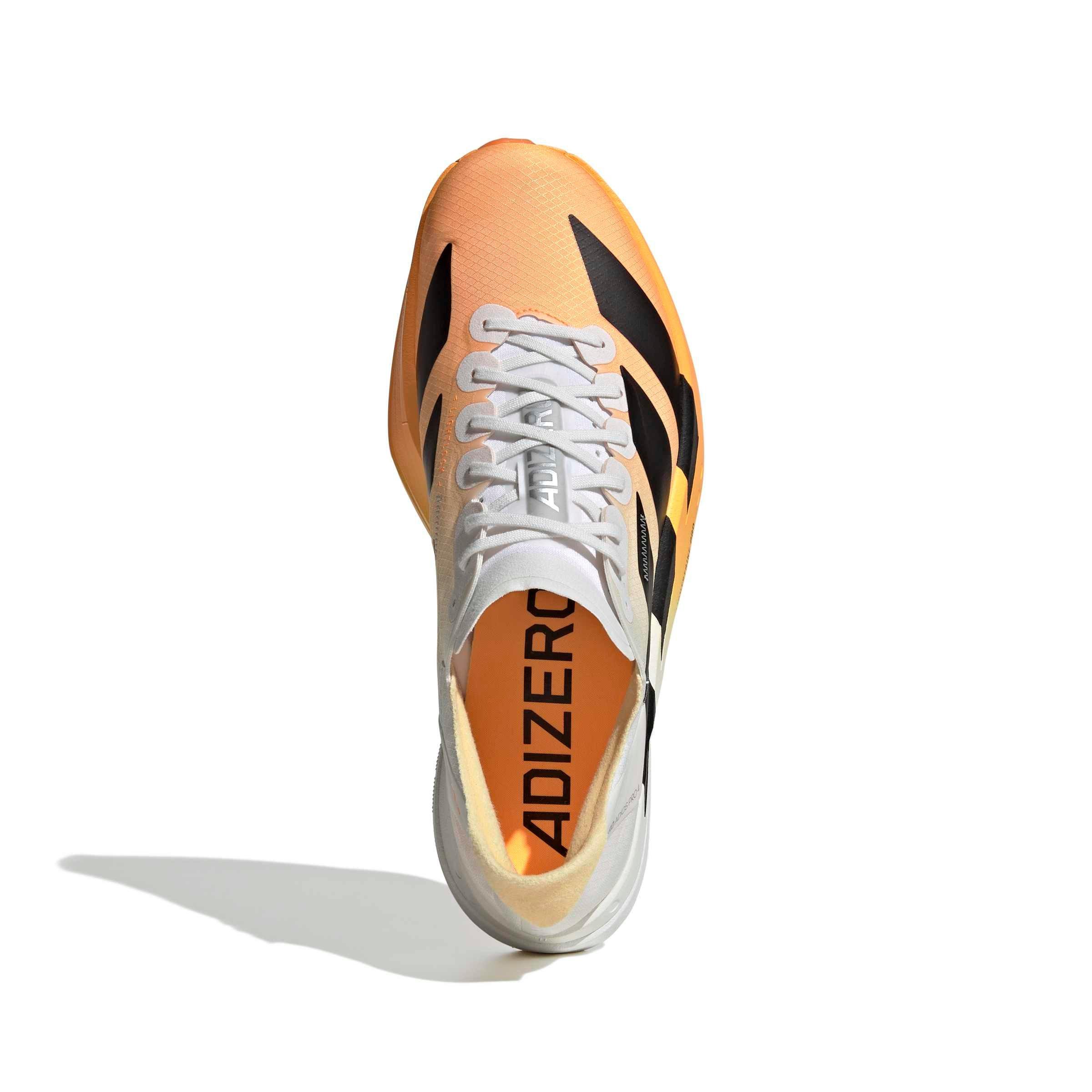 adidas Adizero Adios Pro 4 "Lucid Tangerine/Core Black/Crystal White" Men's Running Shoe - TANGERINE/BLACK/WHITE