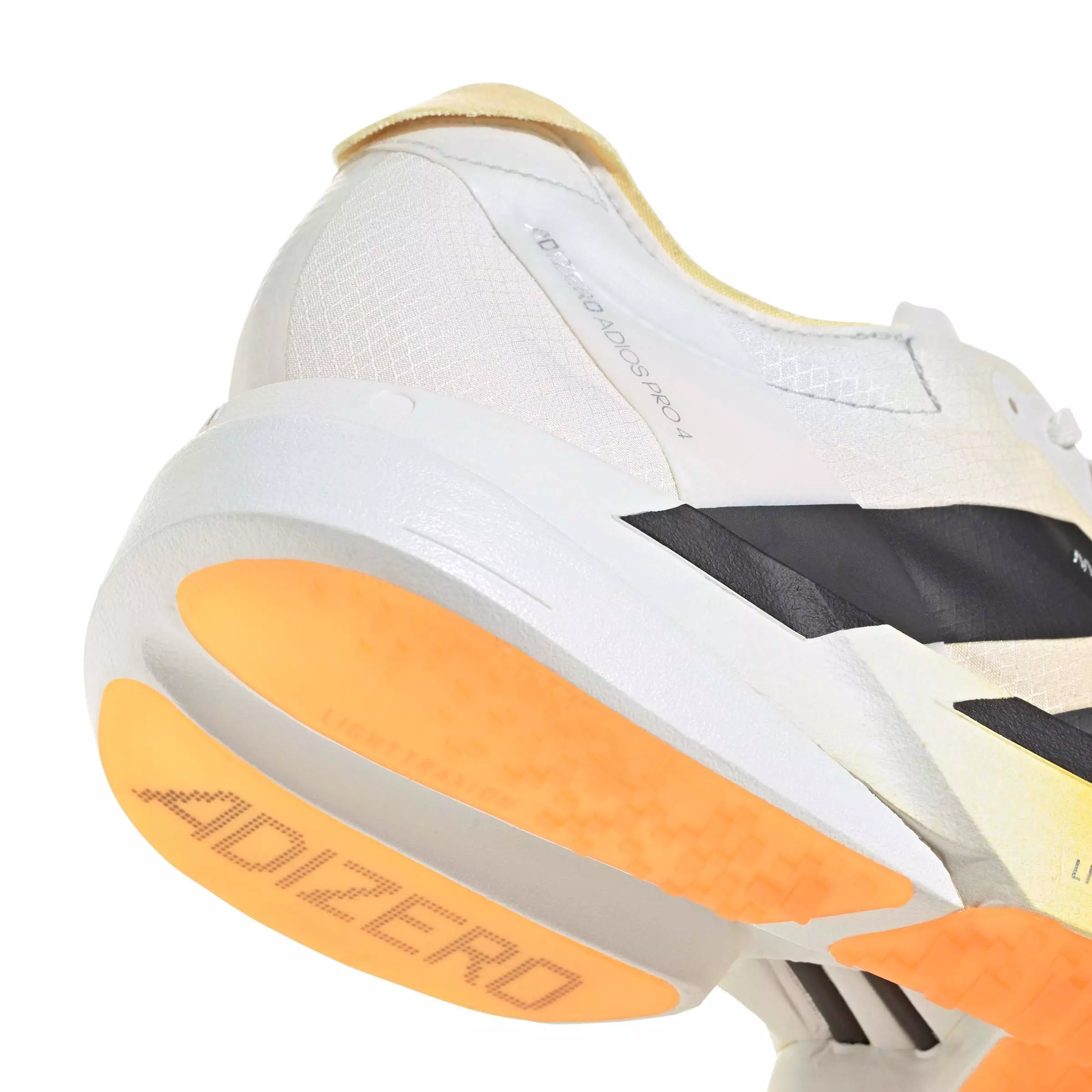 adidas Adizero Adios Pro 4 "Lucid Tangerine/Core Black/Crystal White" Men's Running Shoe - TANGERINE/BLACK/WHITE