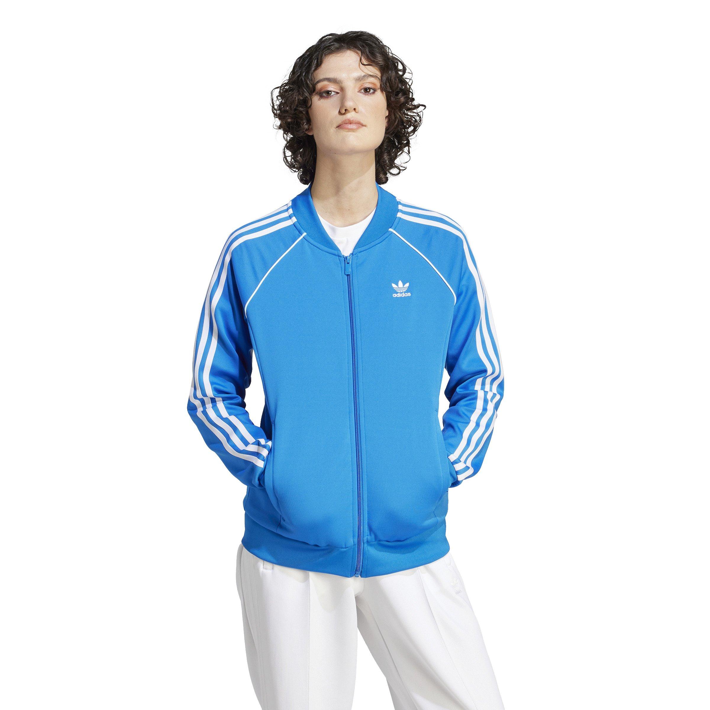 adidas Women's Adicolor Classics SST Track Top - BLUE Thumbnail View 5