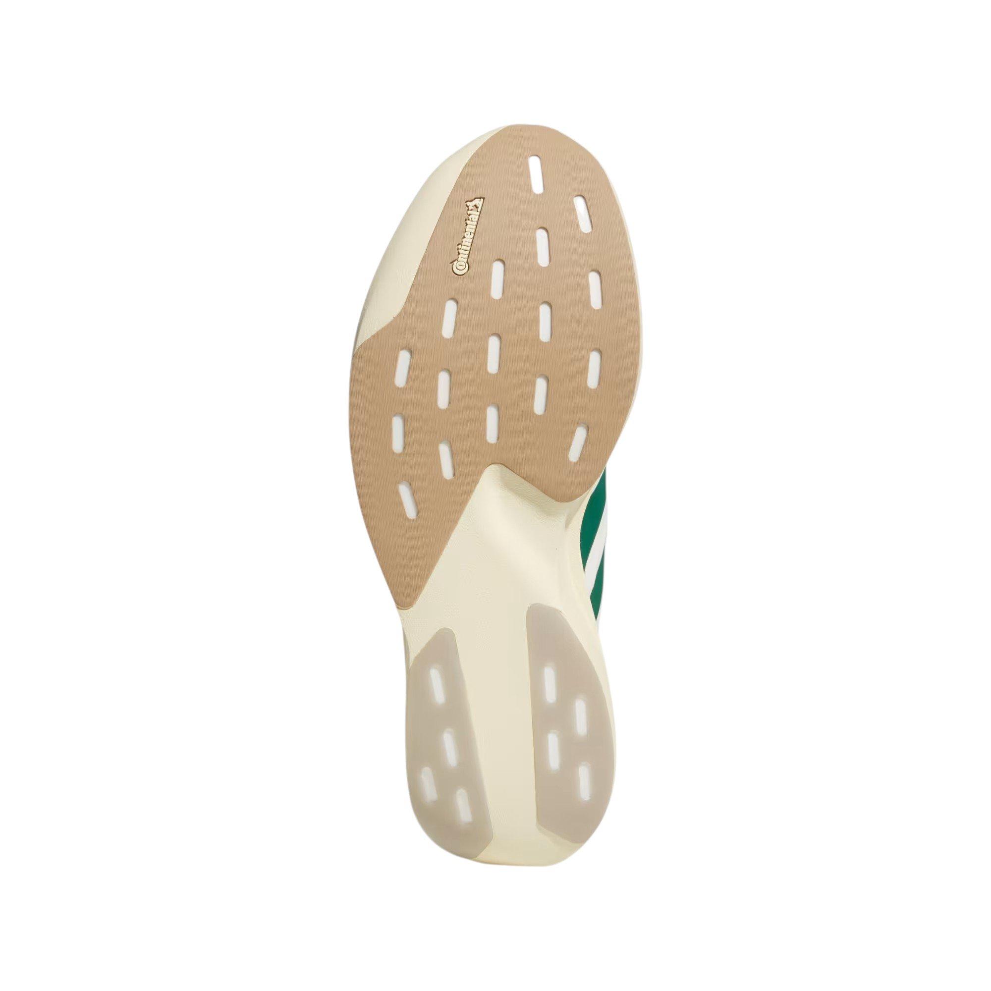 adidas Adizero EVO SL EXO Suede "Core White/Collegiate Green/Cream White" Men's Running Shoe - WHITE/GREEN/CREAM