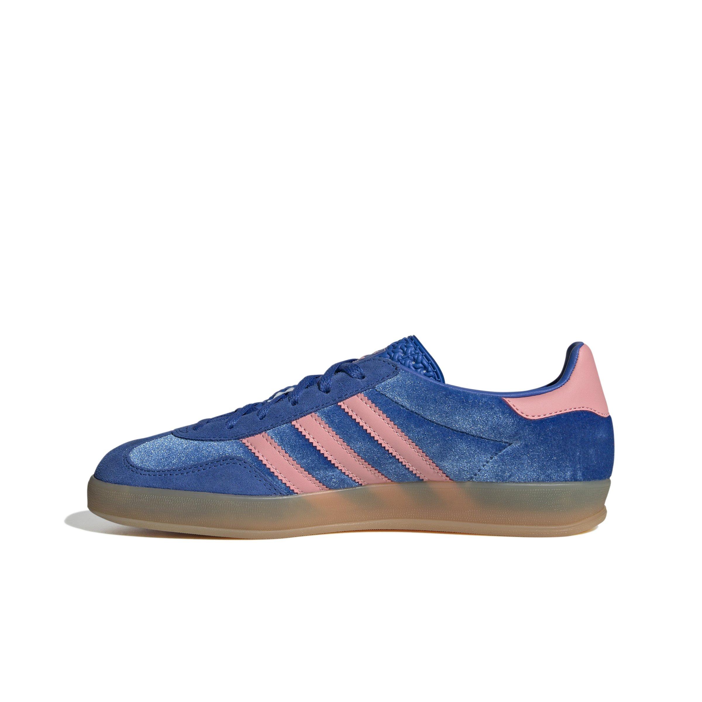 adidas Originals Gazelle "Blue/Semi Pink Spark/Gum 3" Women's Shoe - BLUE/PINK/GUM Thumbnail View 2