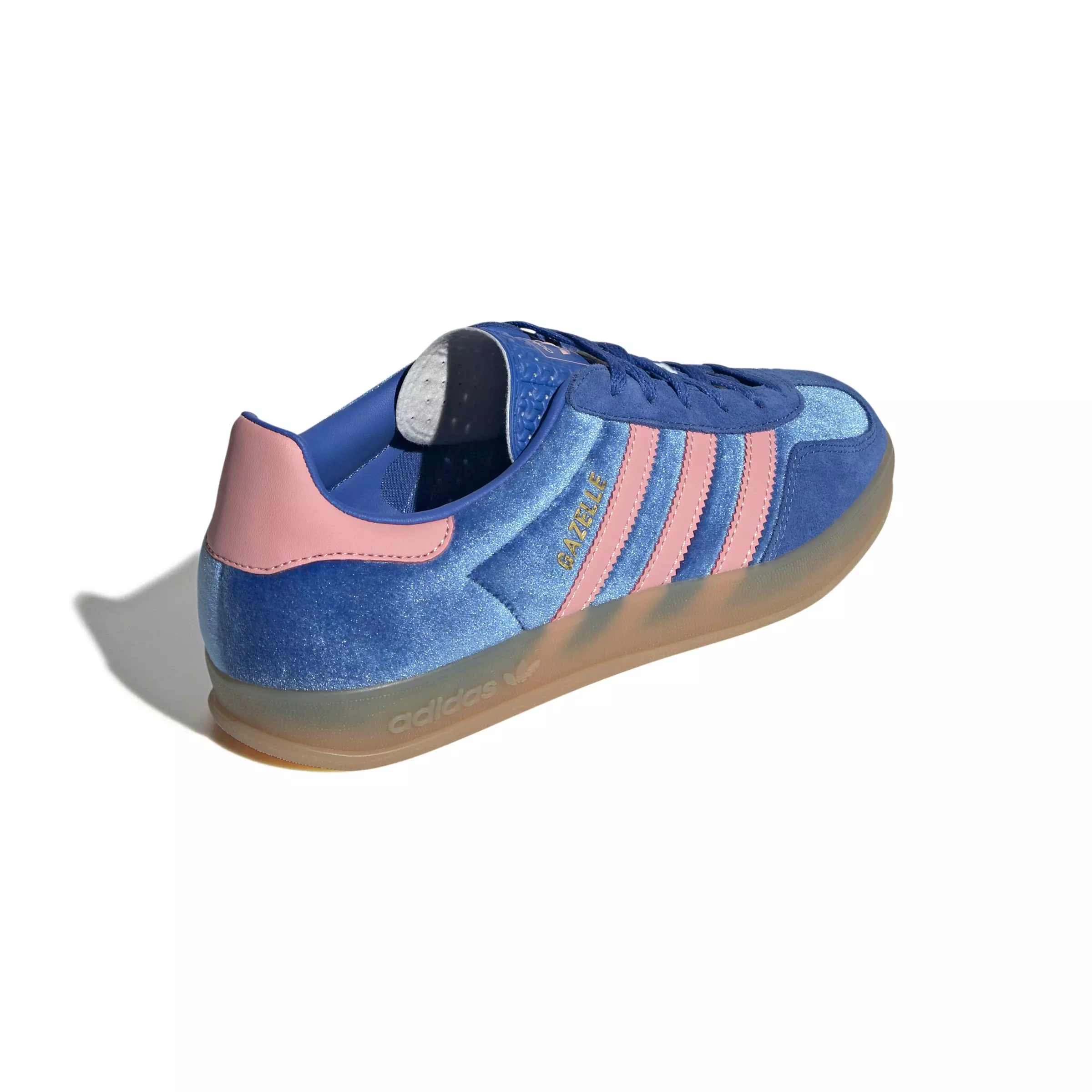 adidas Originals Gazelle "Blue/Semi Pink Spark/Gum 3" Women's Shoe - BLUE/PINK/GUM