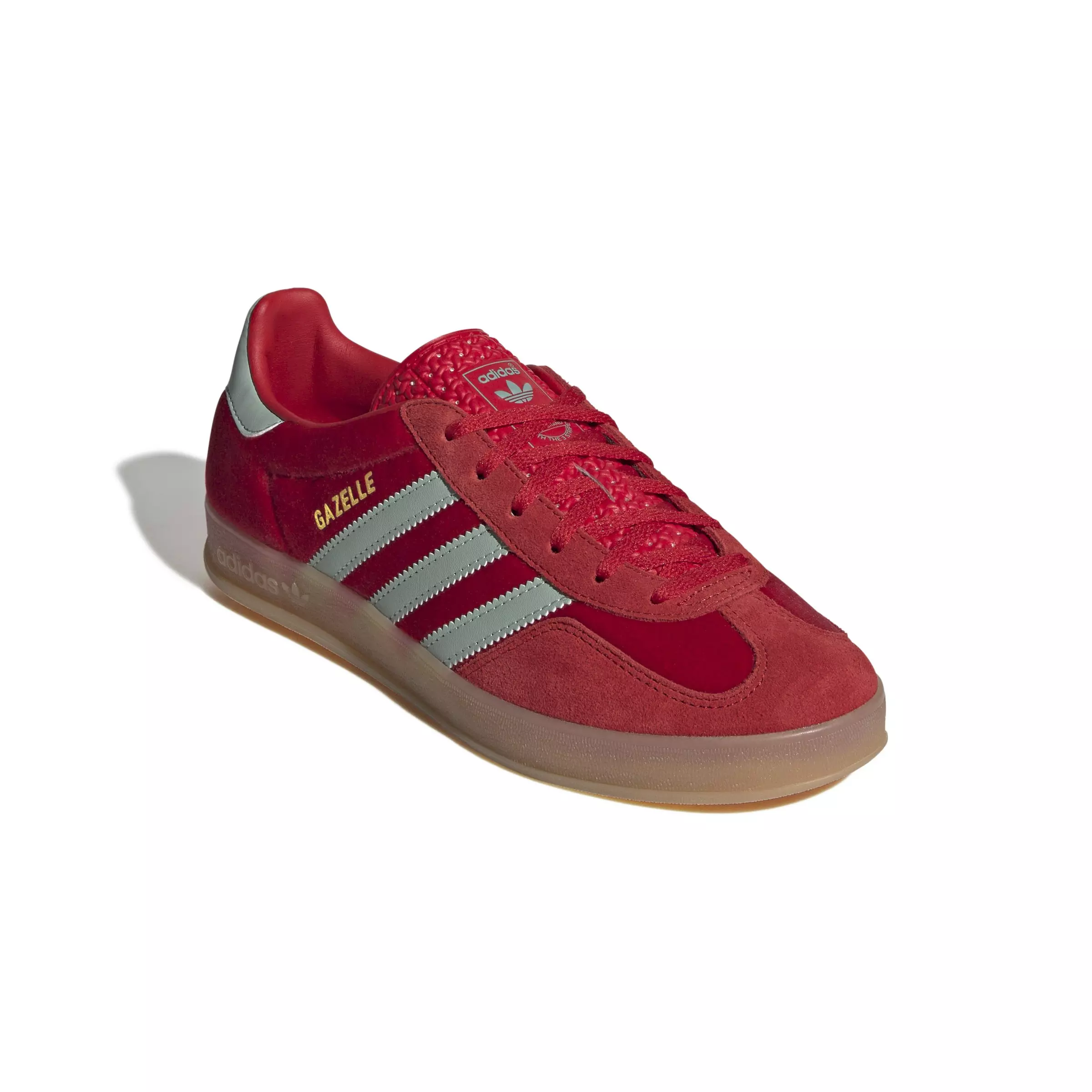 adidas Originals Gazelle "Better Scarlet/Hazy Green/Gum 3" Women's Shoe - SCARLET/GREEN/GUM
