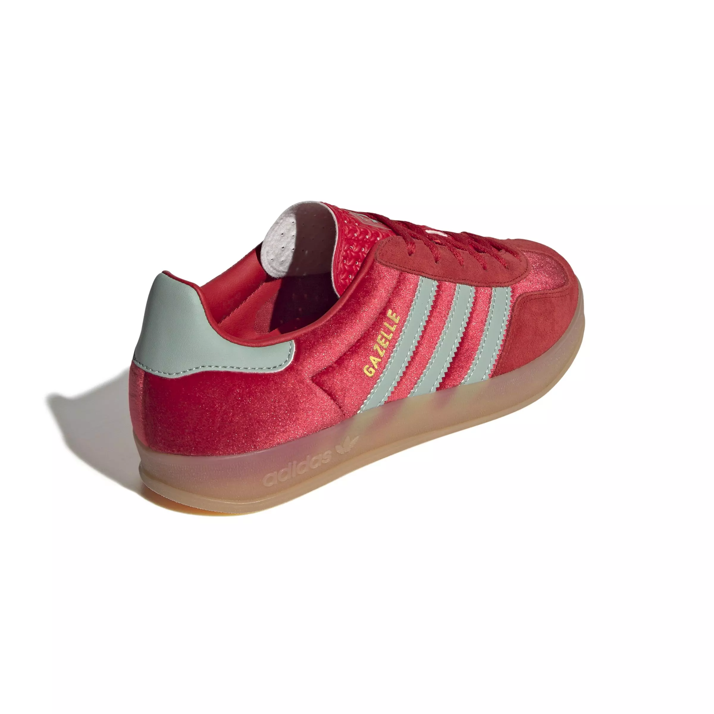 adidas Originals Gazelle "Better Scarlet/Hazy Green/Gum 3" Women's Shoe - SCARLET/GREEN/GUM