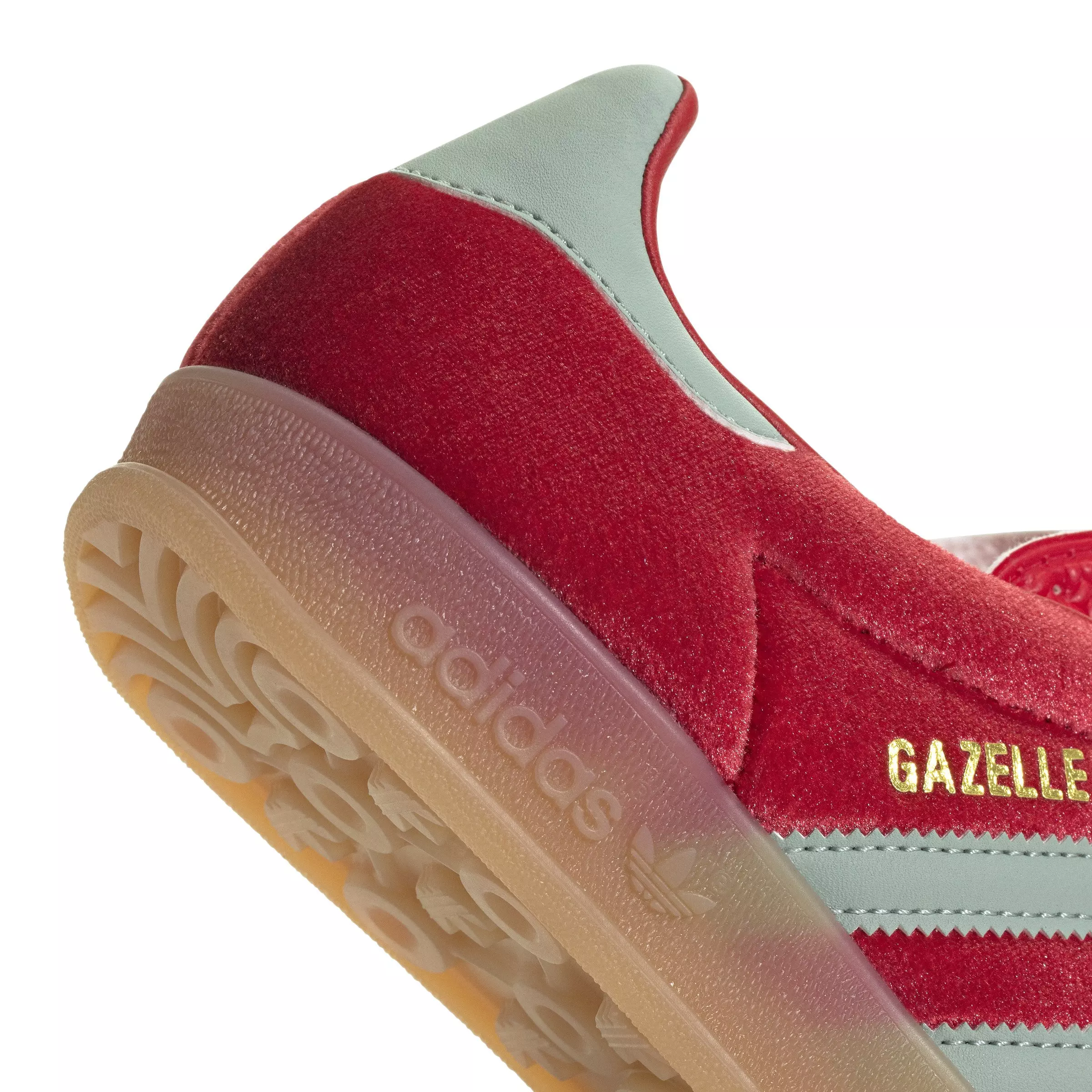 adidas Originals Gazelle "Better Scarlet/Hazy Green/Gum 3" Women's Shoe - SCARLET/GREEN/GUM
