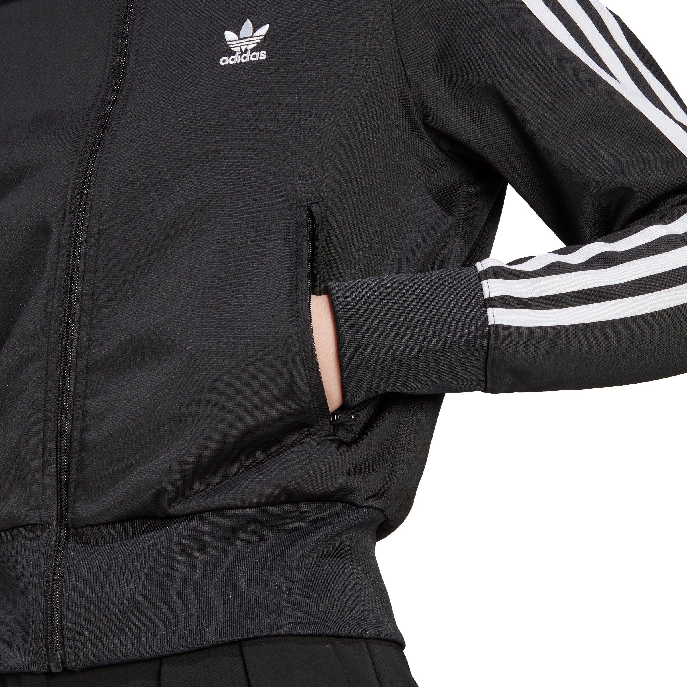 adidas Women's Adicolor Classics Firebird Track Top - Black - BLACK Thumbnail View 4