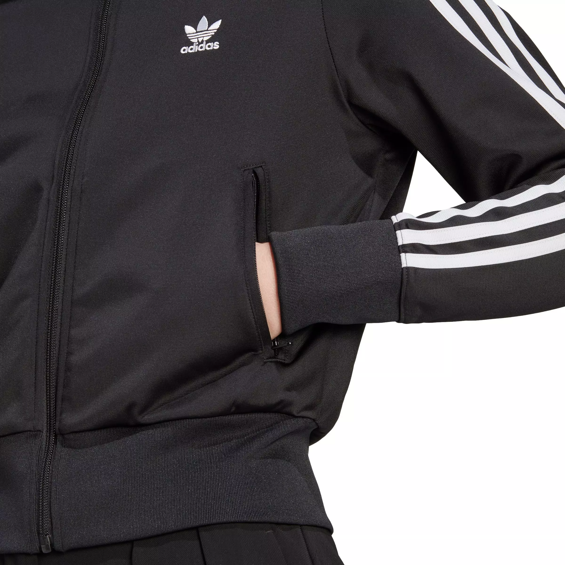 adidas Women's Adicolor Classics Firebird Track Top - Black - BLACK