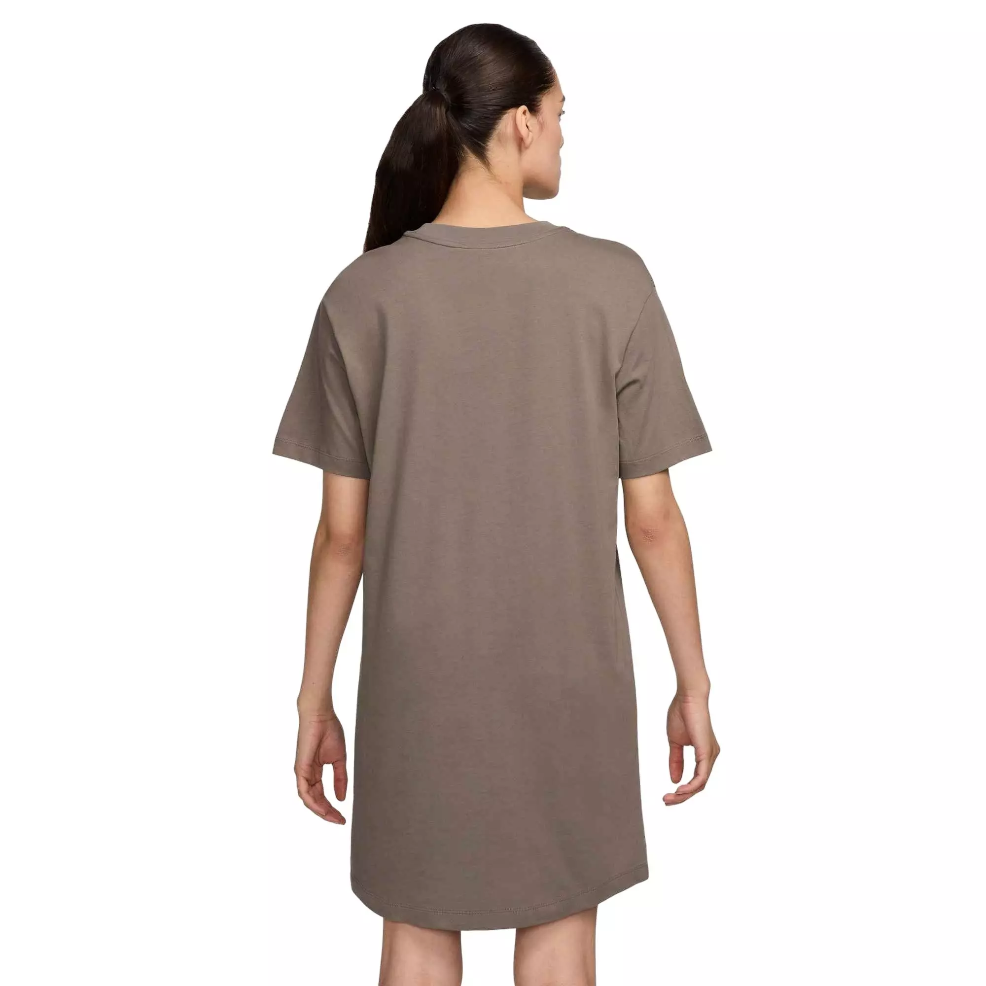 Nike Women's Sportswear Chill Knit Oversized T-Shirt Dress - Brown - BROWN