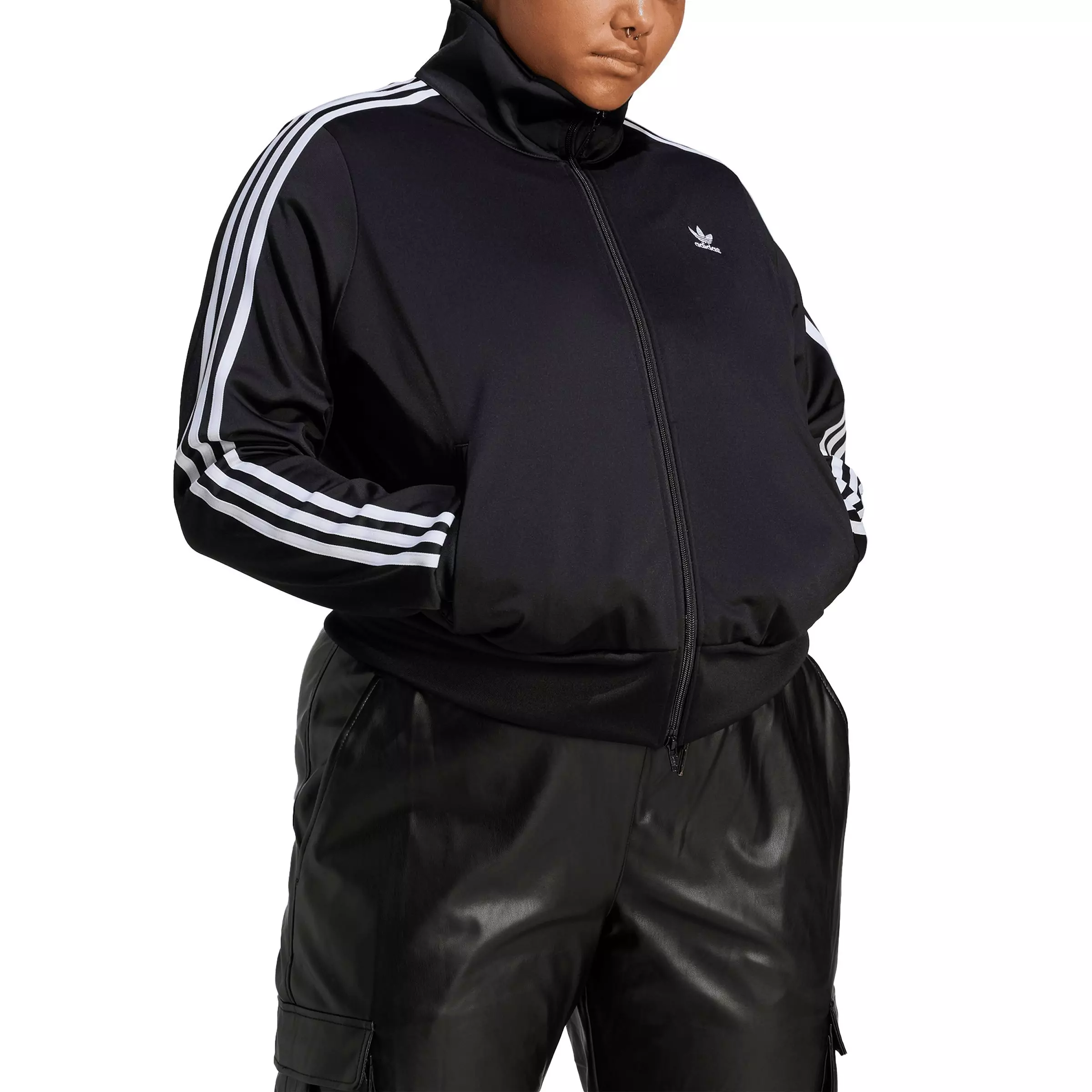 adidas Originals Women's Adicolor Classics Firebird Primeblue Tracktop - Black - BLACK