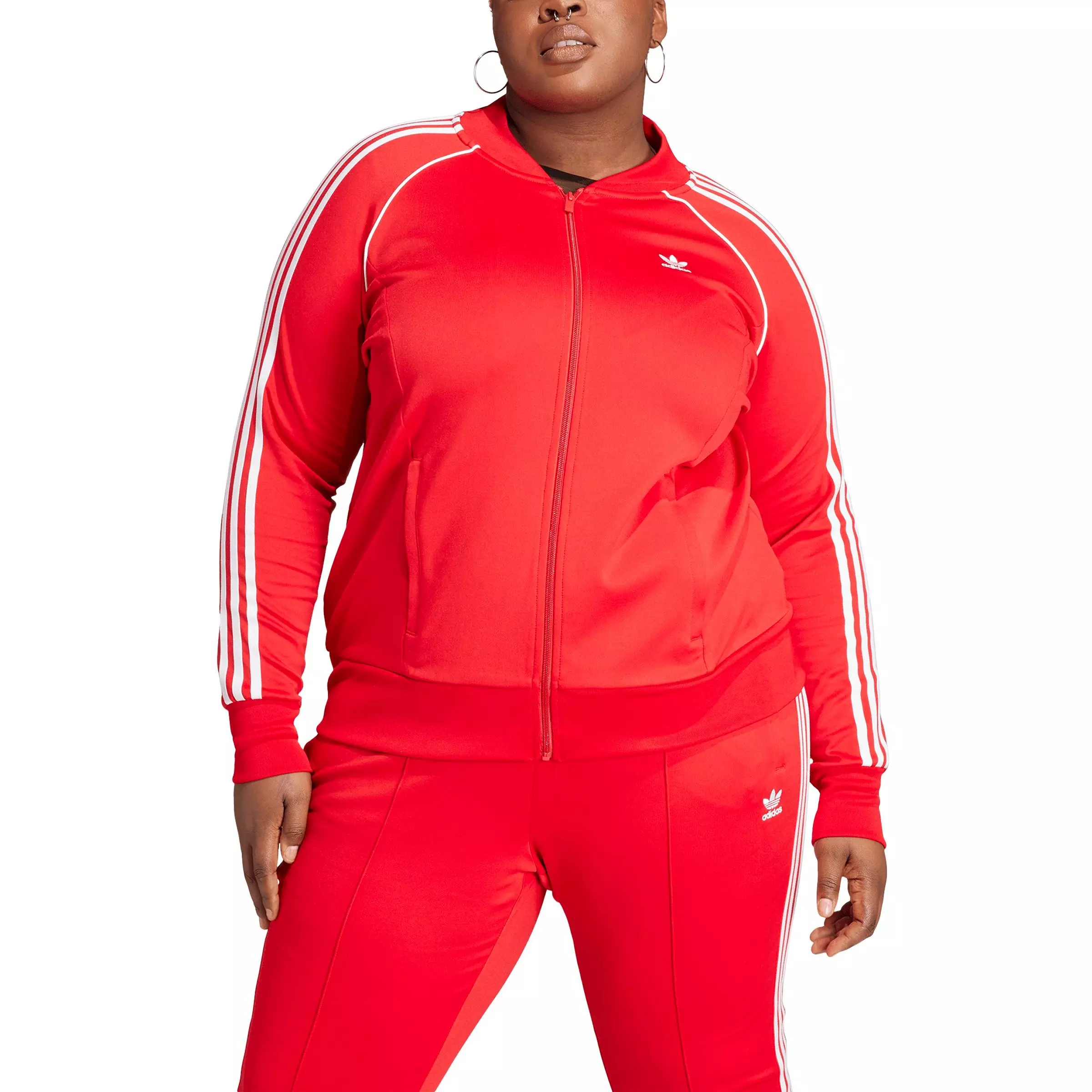 adidas Originals Women's Adicolor Classics SST Track Top - Red - RED