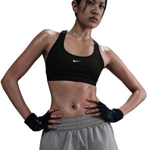 Nike Women's One Dri-FIT Mid-Rise 3" Brief-Lined Shorts - Grey