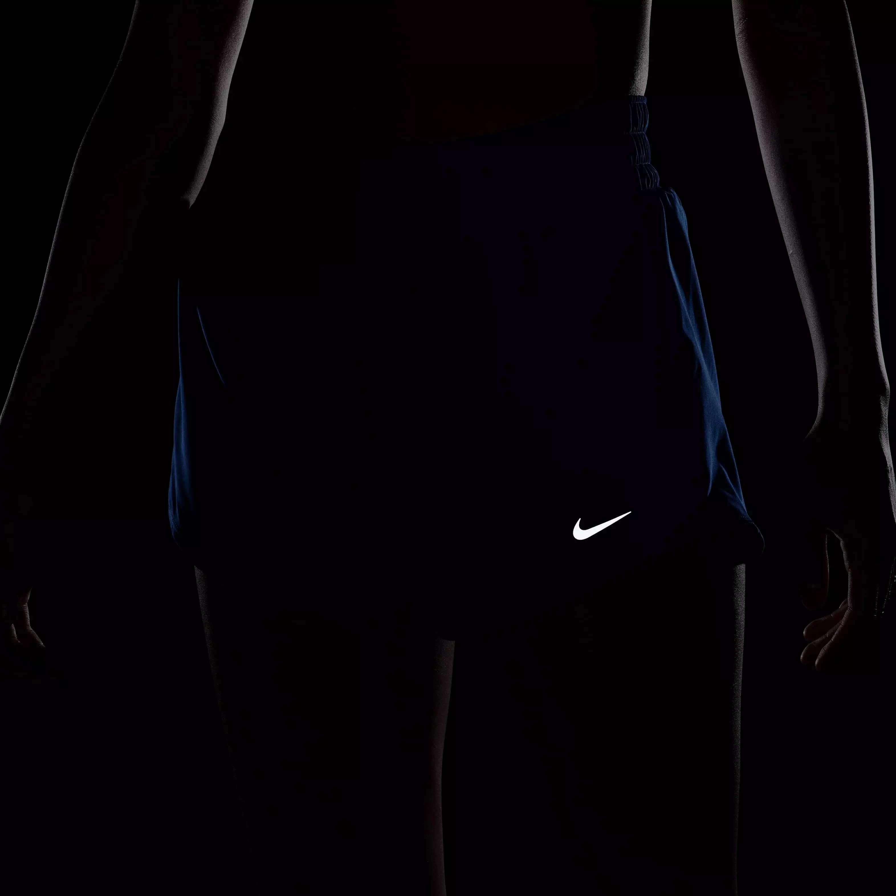 Nike Women's One Dri-FIT Mid-Rise 3" Brief-Lined Shorts - Blue - BLUE