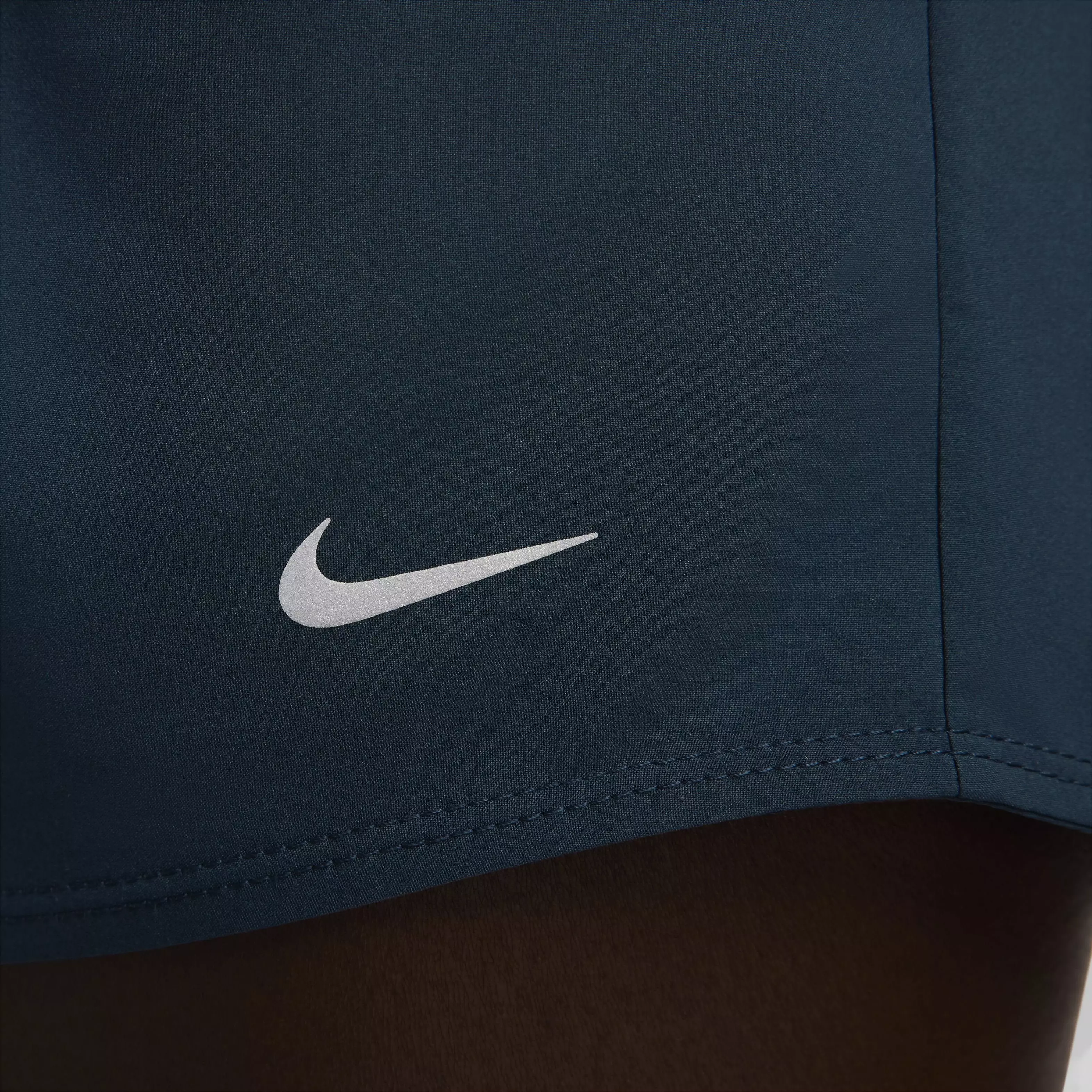 Nike Women's One Dri-FIT Mid-Rise 3" Brief-Lined Shorts - Armory Navy - ARMORY NAVY
