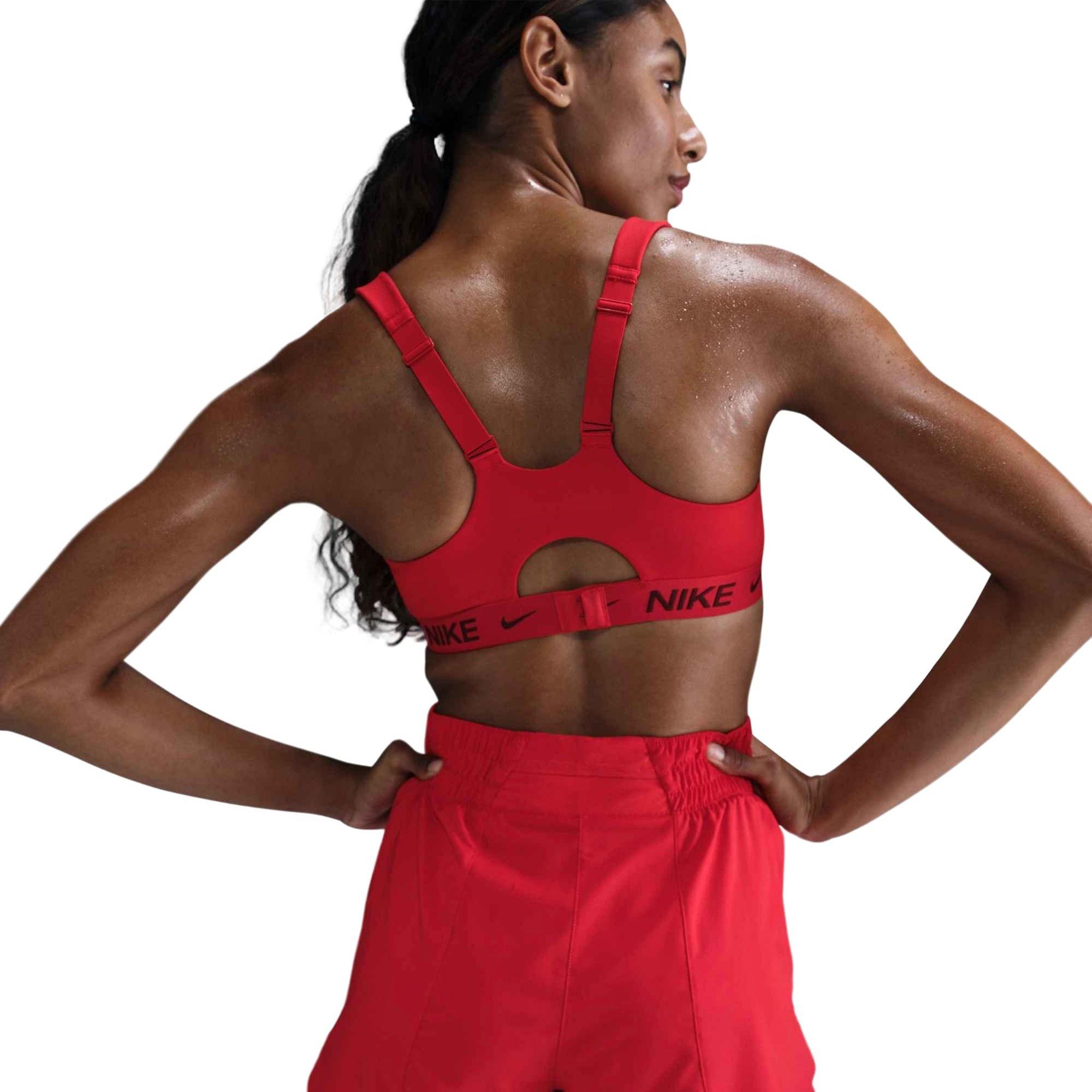 Nike Women's One Dri-FIT High-Waisted 3" 2-in-1 Shorts - Red - RED Thumbnail View 2