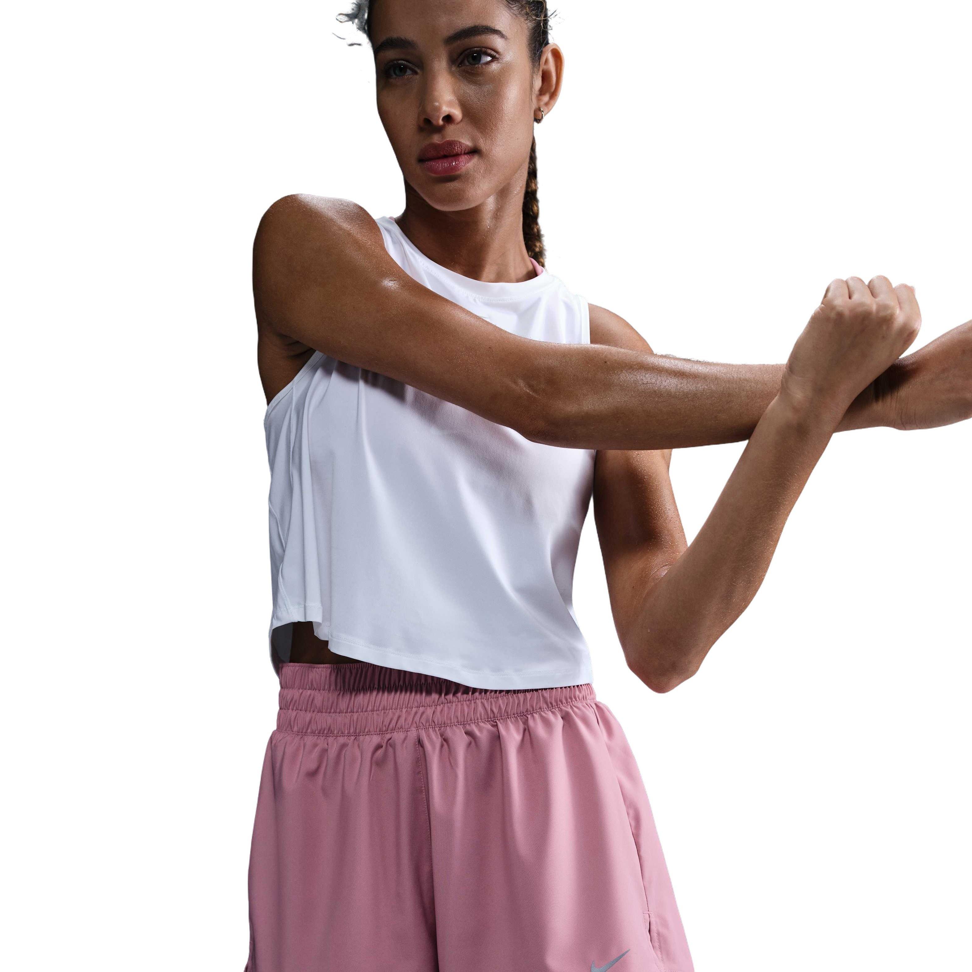 Nike Women's One Dri-FIT High-Waisted 3" 2-in-1 Shorts - Pink - PINK Thumbnail View 1