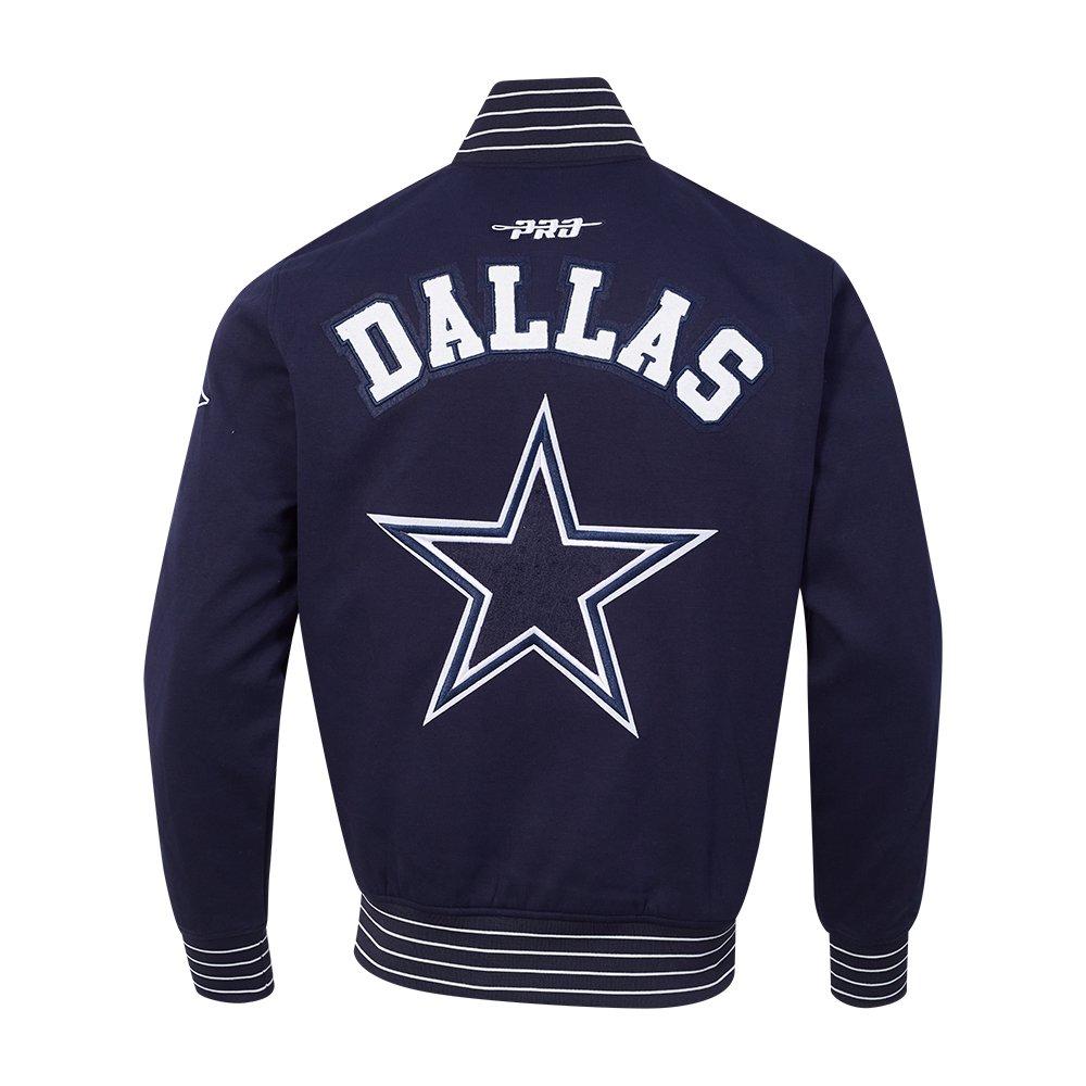 Pro Standard Men's NFL Dallas Cowboys Pro Game Day Dbl Knit Jacket - Navy - NAVY/WHITE Thumbnail View 2