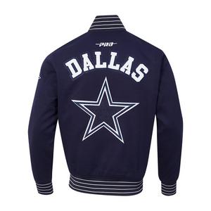 Pro Standard Men's NFL Dallas Cowboys Pro Game Day Dbl Knit Jacket -Navy