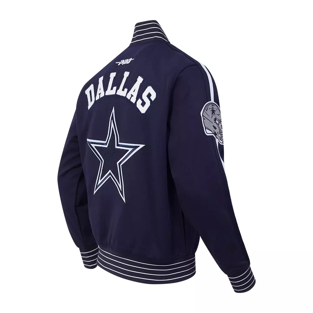 Pro Standard Men's NFL Dallas Cowboys Pro Game Day Dbl Knit Jacket - Navy - NAVY/WHITE