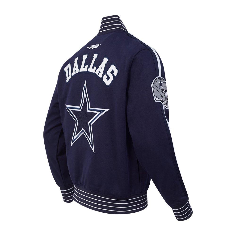 Pro Standard Men's NFL Dallas Cowboys Pro Game Day Dbl Knit Jacket -Navy - NAVY/WHITE Thumbnail View 4