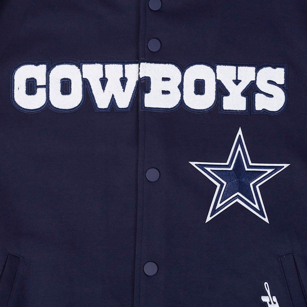 Pro Standard Men's NFL Dallas Cowboys Pro Game Day Dbl Knit Jacket - Navy - NAVY/WHITE Thumbnail View 5