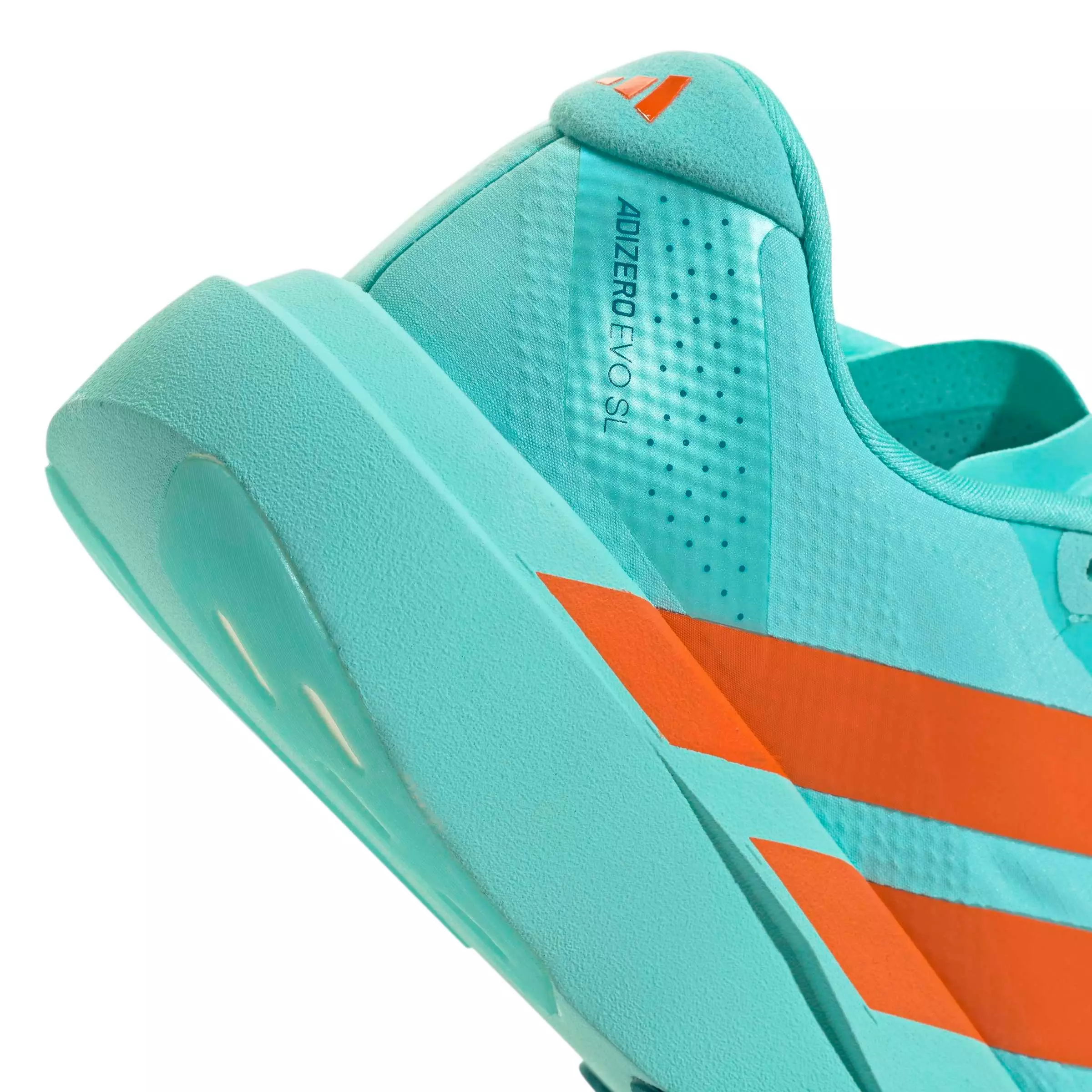 adidas Adizero EVO SL "Flash Aqua/Impact Orange/Arctic Fusion" Men's Running Shoe - AQUA/ORANGE/ARCTIC