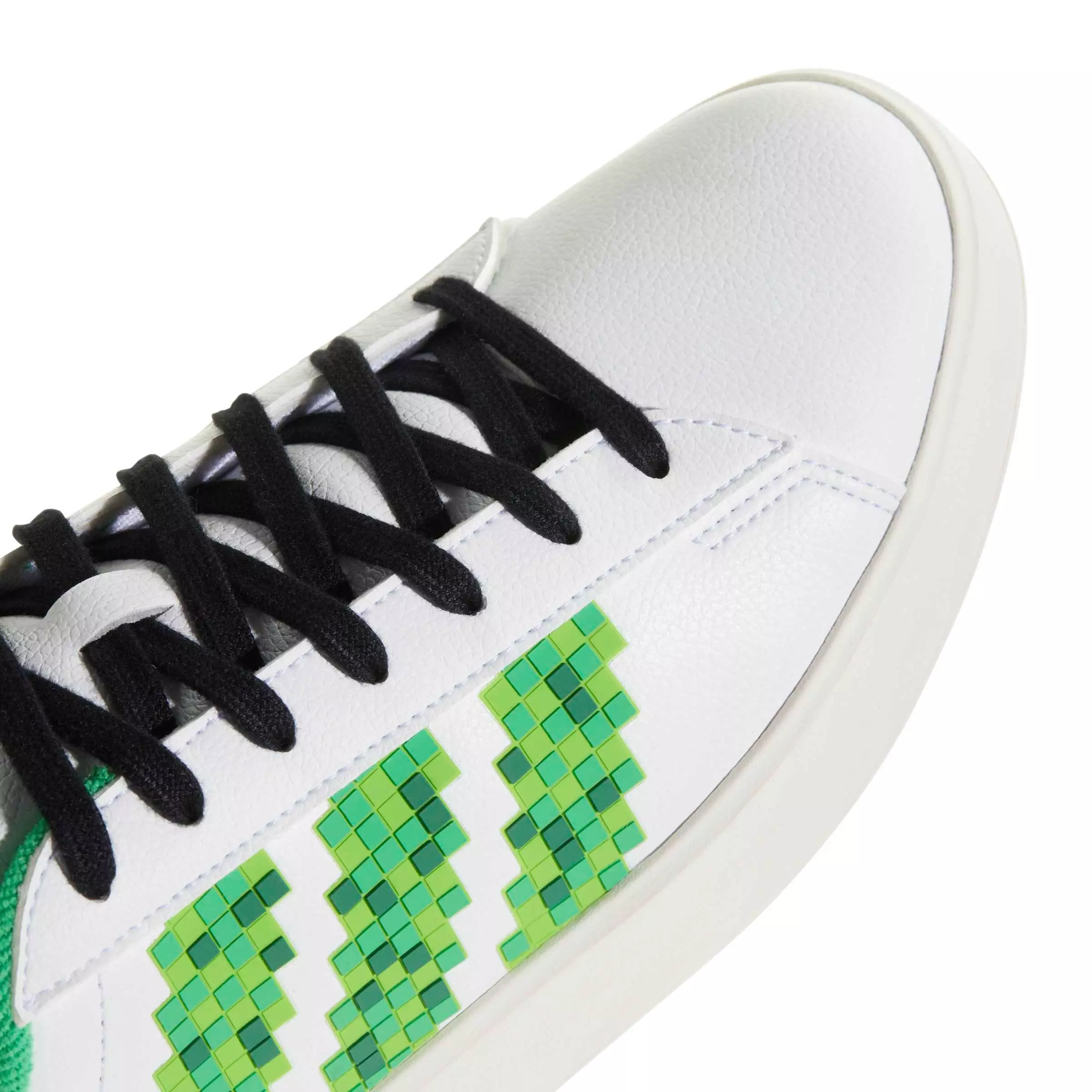 adidas Minecraft Grand Court 3.0 "Ftwr White/Core Black/Core White" Men's Shoe - WHITE/BLACK/WHITE