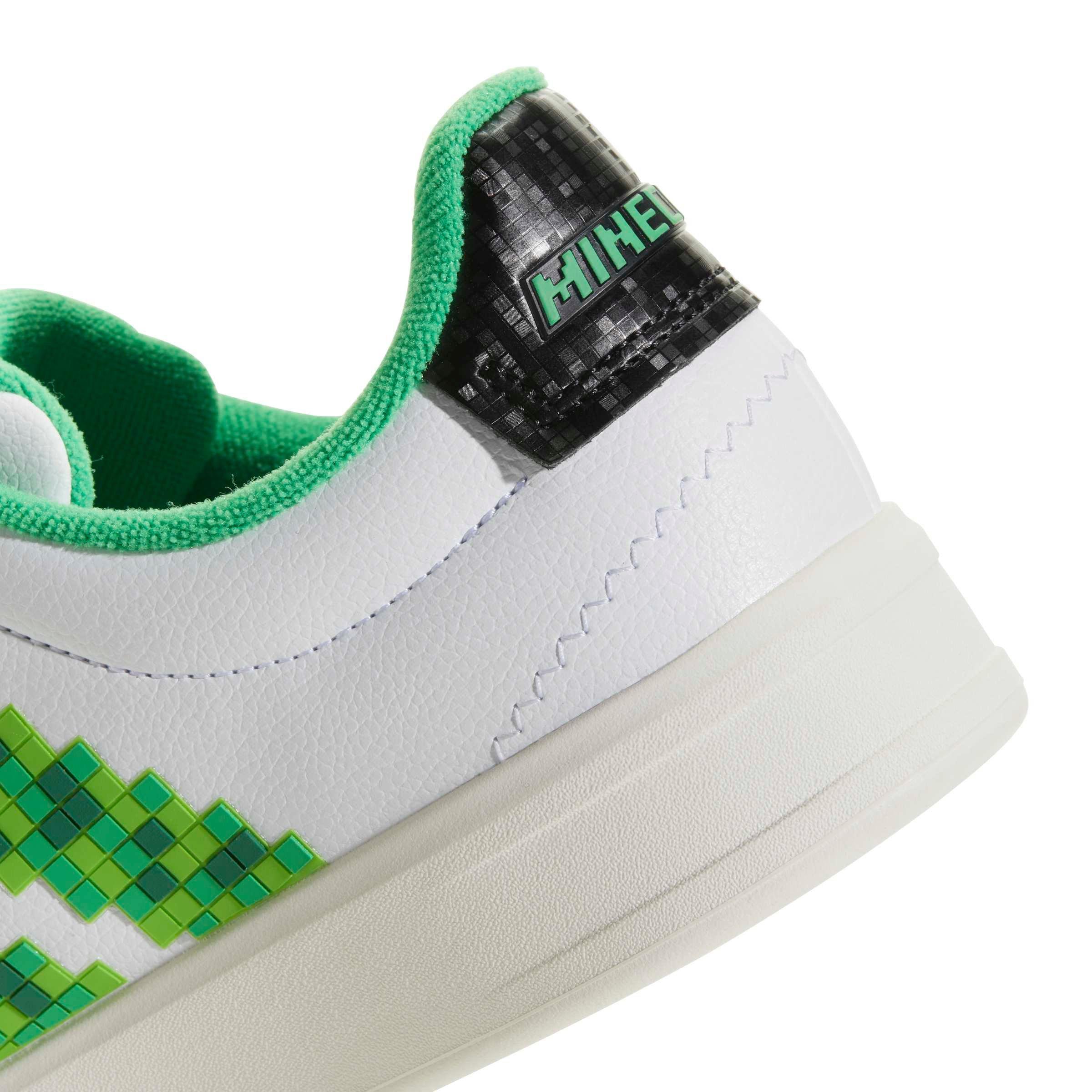 adidas Minecraft Grand Court 3.0 "Ftwr White/Core Black/Core White" Men's Shoe - WHITE/BLACK/WHITE