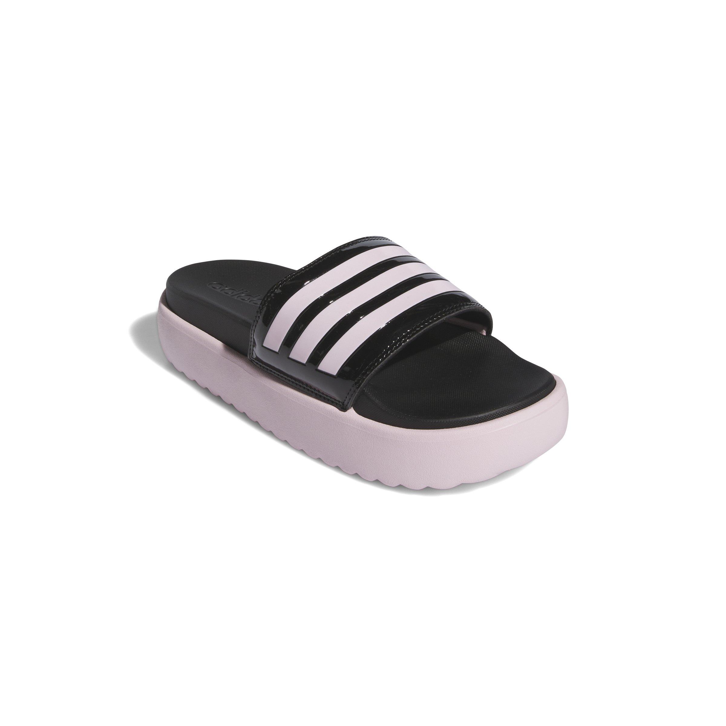 adidas Adilette Platform Women's "Core Black/Clear Pink/Clear Pink" Slide