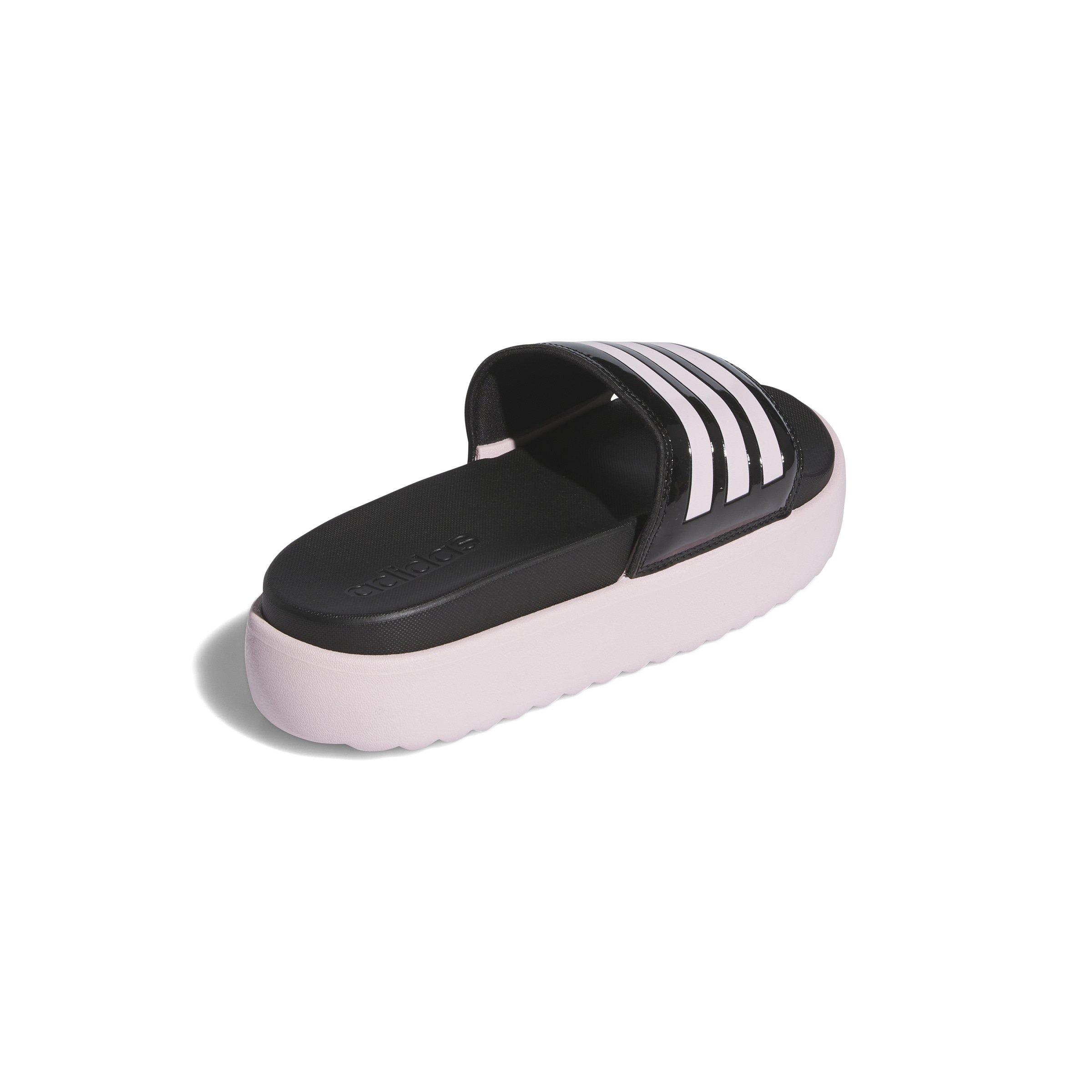 adidas Adilette Platform Women's "Core Black/Clear Pink/Clear Pink" Slide