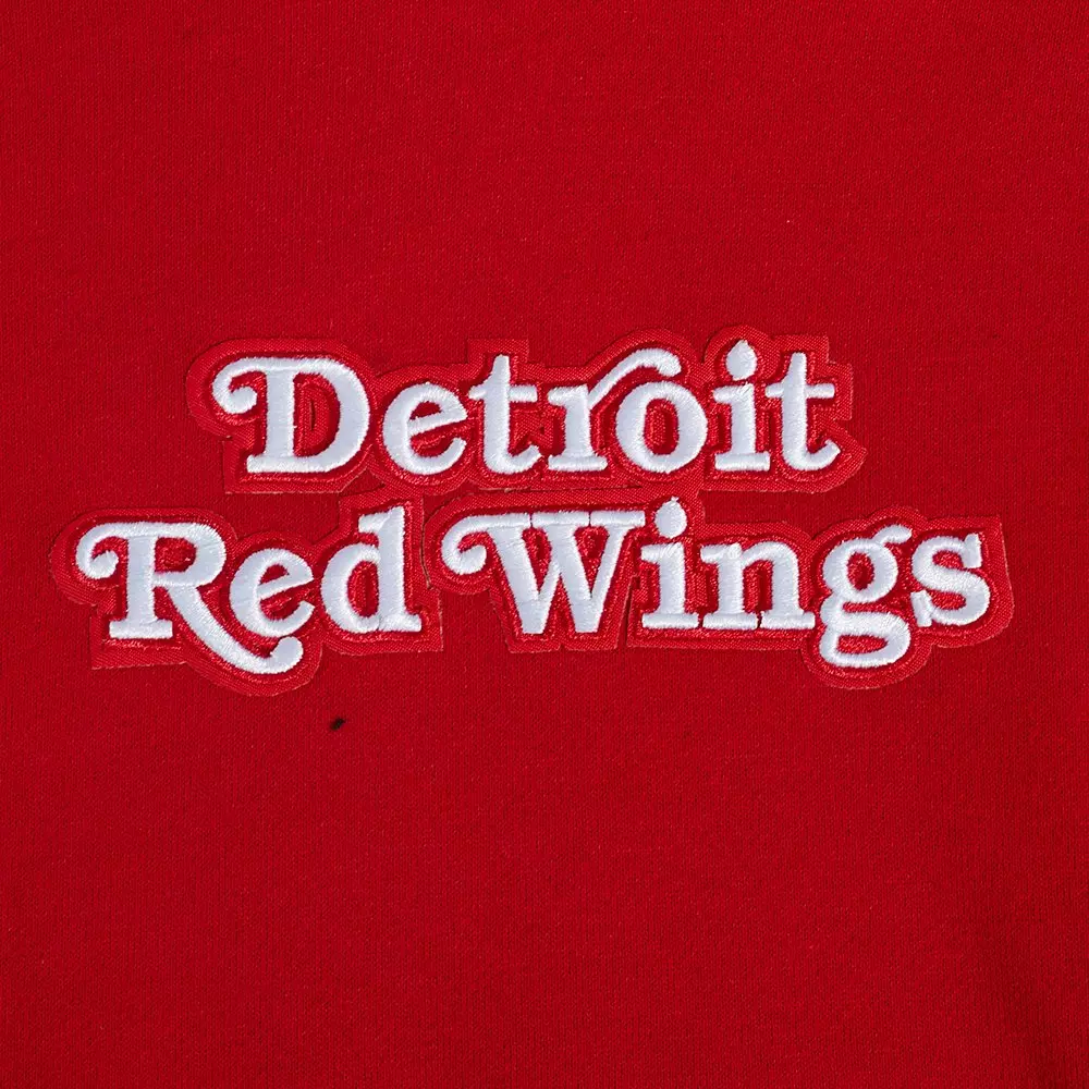 Pro Standard Men's NHL Detroit Red Wings Wingspan Drop Shoulder Fleece Hoodie - RED