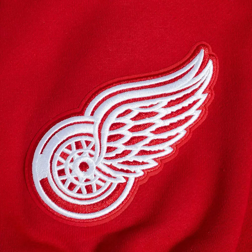 Pro Standard Men's NHL Detroit Red Wings Wingspan Drop Shoulder Fleece Hoodie - RED