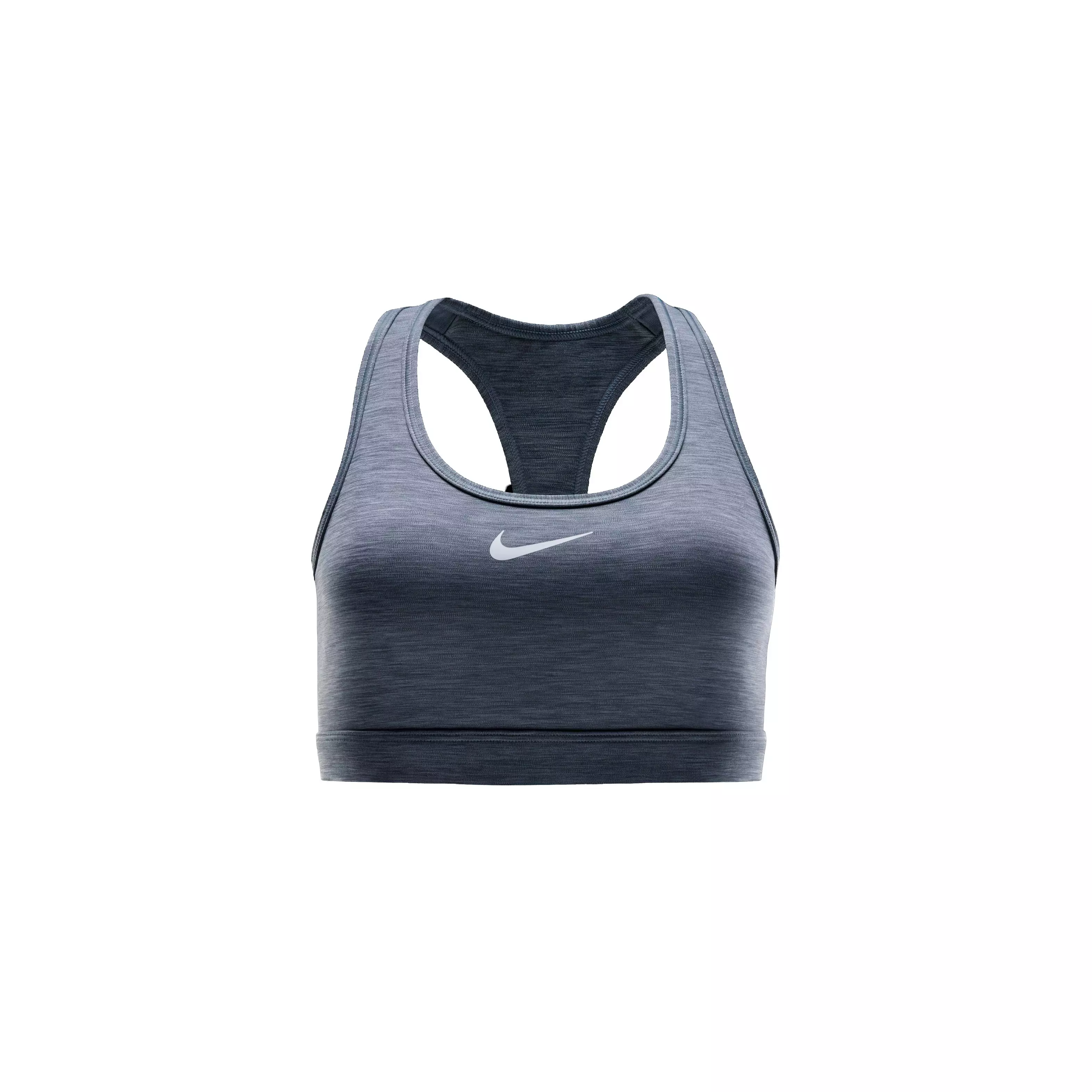 Nike Women's Swoosh Medium Support Padded Sports Bra - Grey - GREY