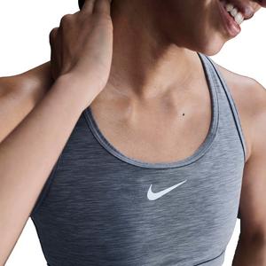 Nike Women's Swoosh Medium Support Padded Sports Bra - Grey