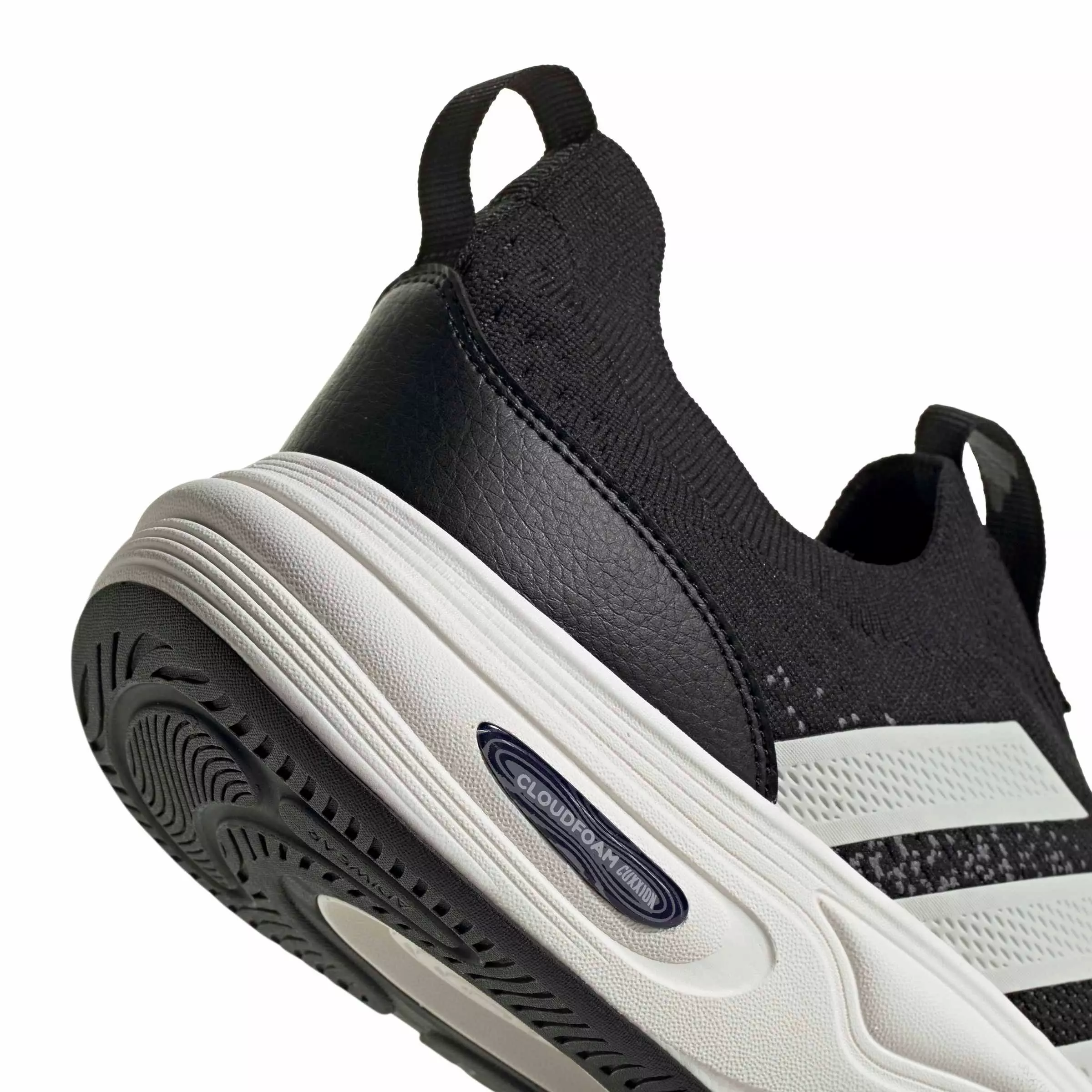 adidas Cloudfoam Cuxxion Sock "Core Black/Core White/Grey Five" Men's Shoe - BLACK/WHITE/GREY