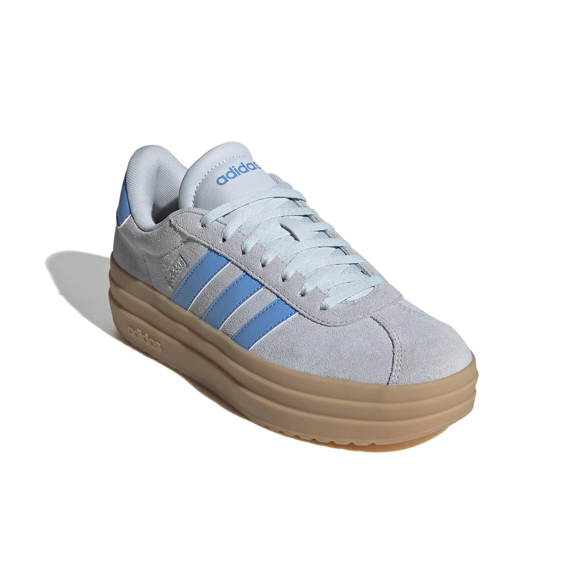 adidas VL Court Bold "Halo Blue/Blue Burst/Cyber Metallic" Women's Shoe - BLUE/BLUE/CYBER Thumbnail View 3