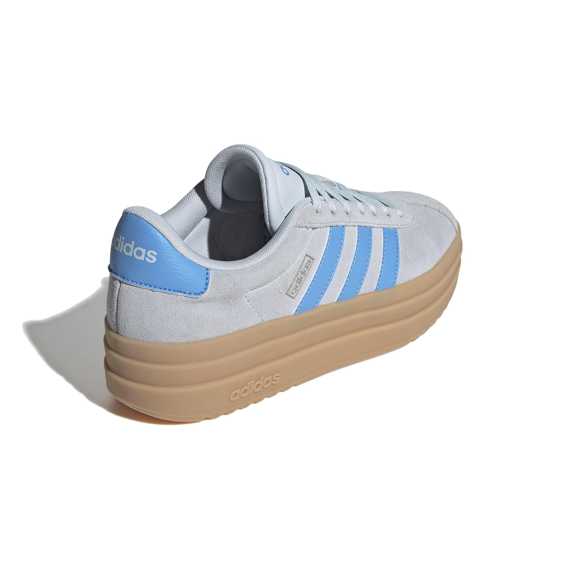 adidas VL Court Bold "Halo Blue/Blue Burst/Cyber Metallic" Women's Shoe - BLUE/BLUE/CYBER Thumbnail View 4