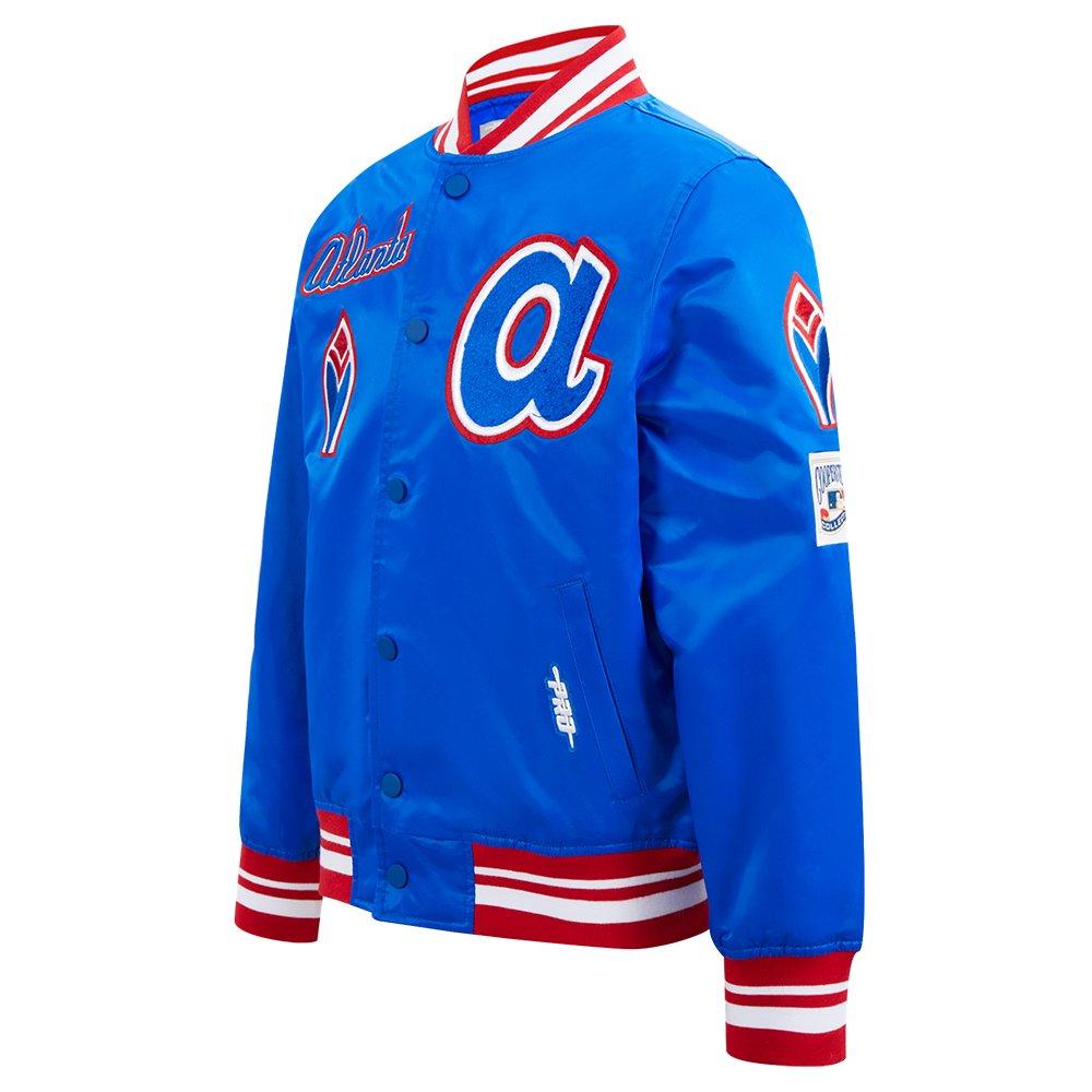 Pro Standard MLB Atlanta Braves Retro Classic Big Boys' Royal Rib Satin Jacket