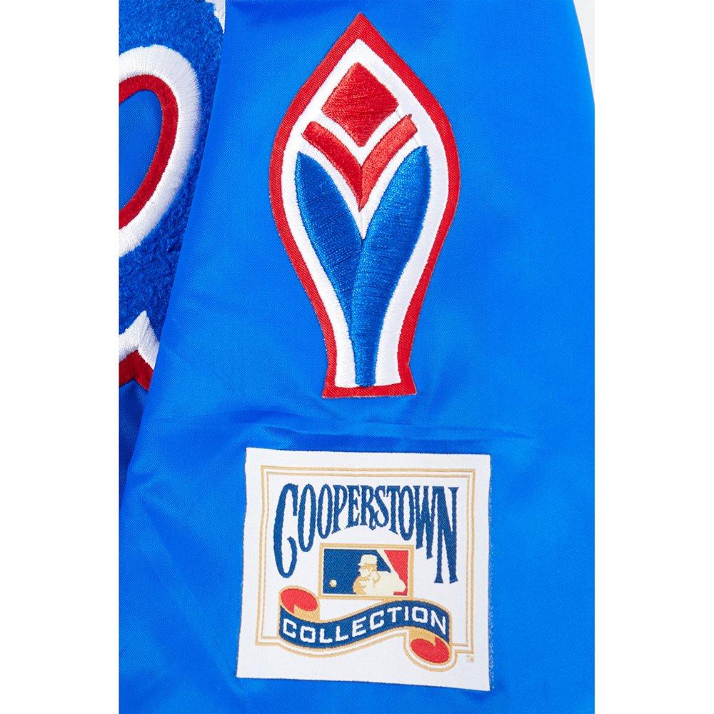 Pro Standard Big Boys' MLB Atlanta Braves Retro Classic Rib Satin Jacket - Royal - ROYAL Thumbnail View 6