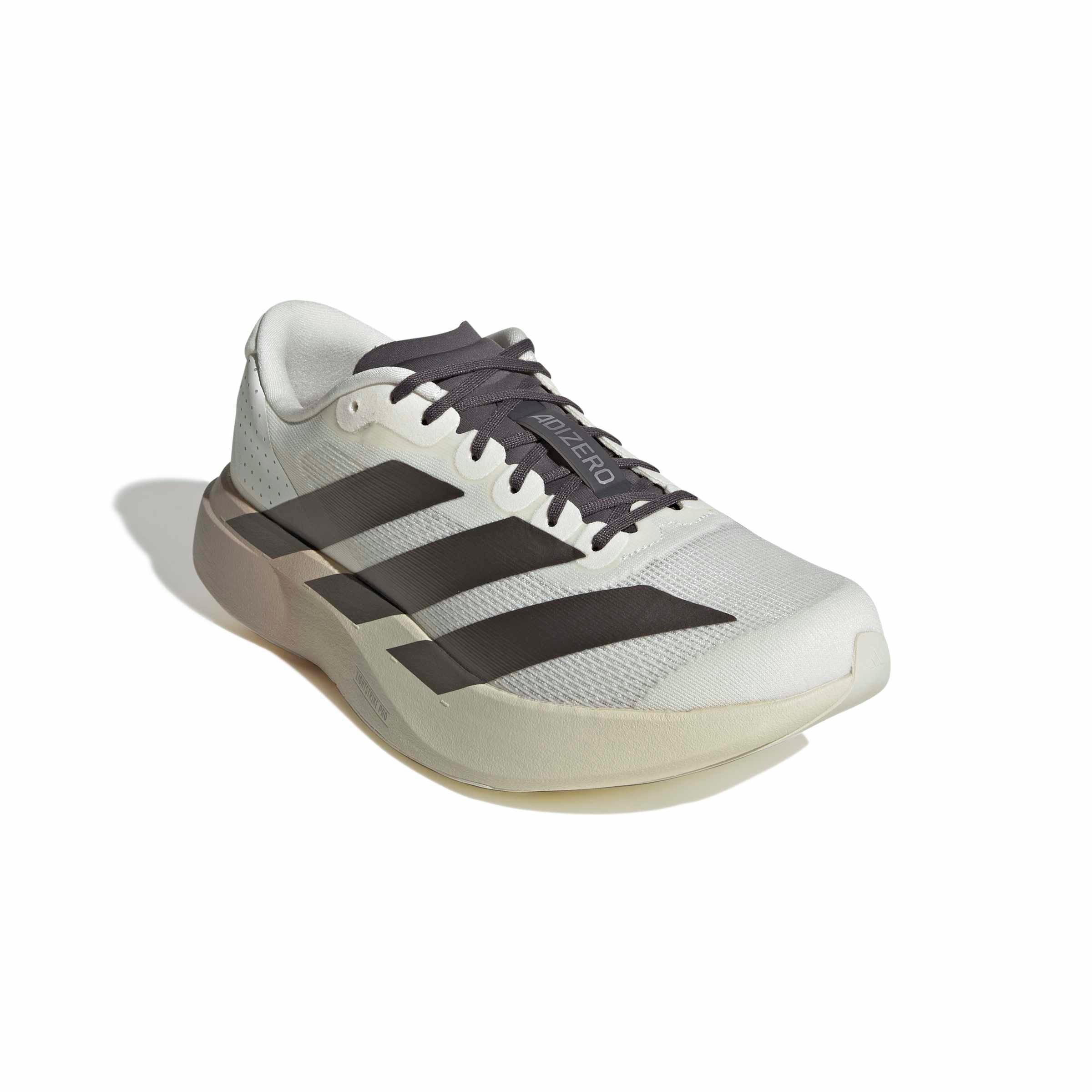 adidas Adizero EVO SL "Off White/Aurora Coffee Met./Matte Silver" Men's Running Shoe - OFF WHITE/COFFEE/SILVER