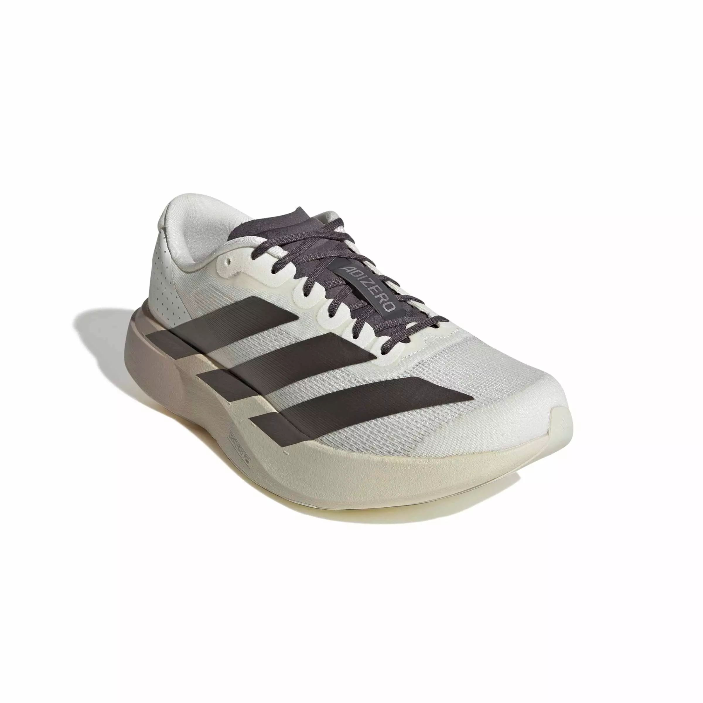 adidas Adizero EVO SL "Off White/Aurora Coffee Met./Matte Silver" Men's Running Shoe - OFF WHITE/COFFEE/SILVER